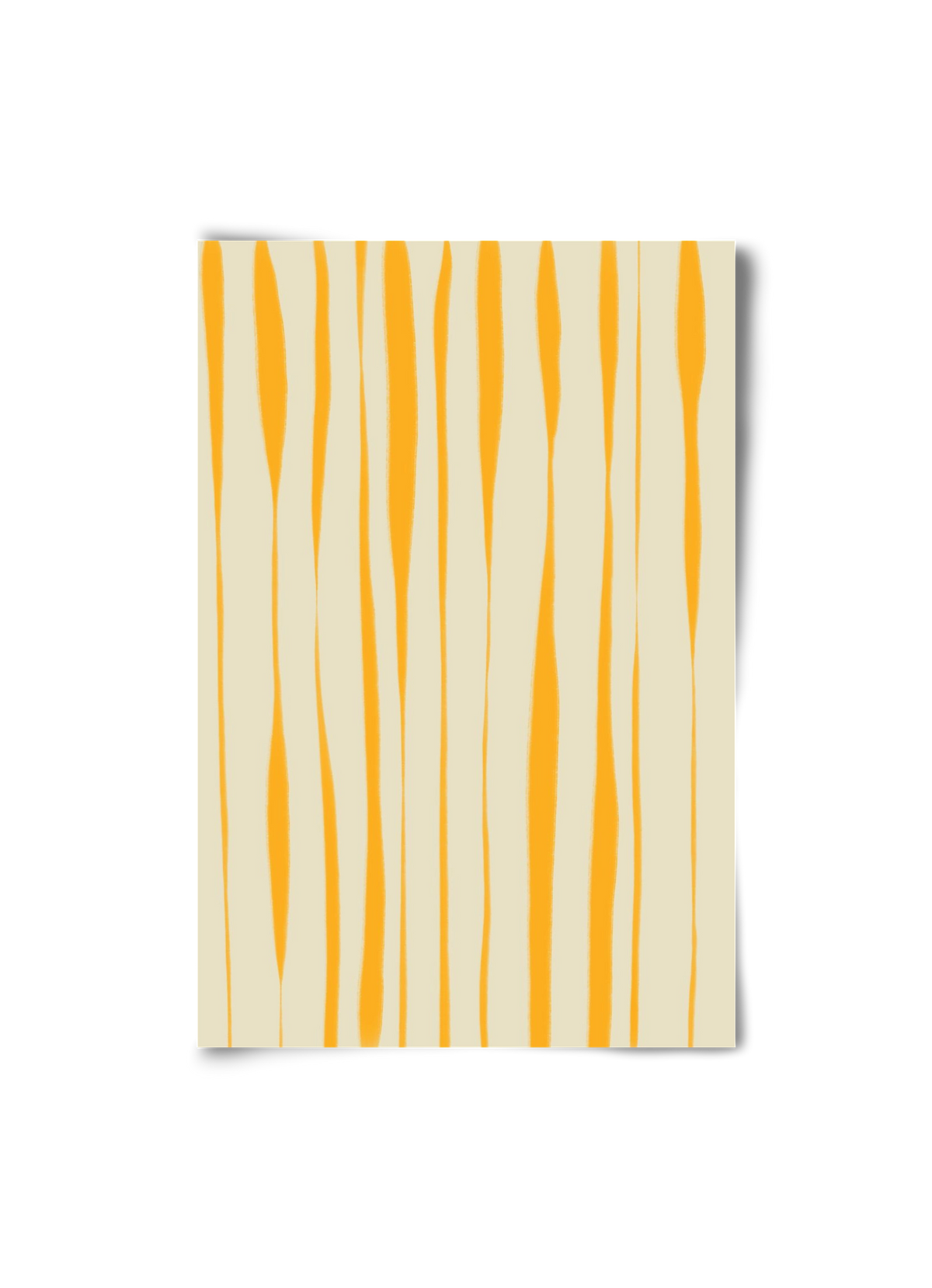 Yellow stripes , 20x30 cm, Keret nélkül