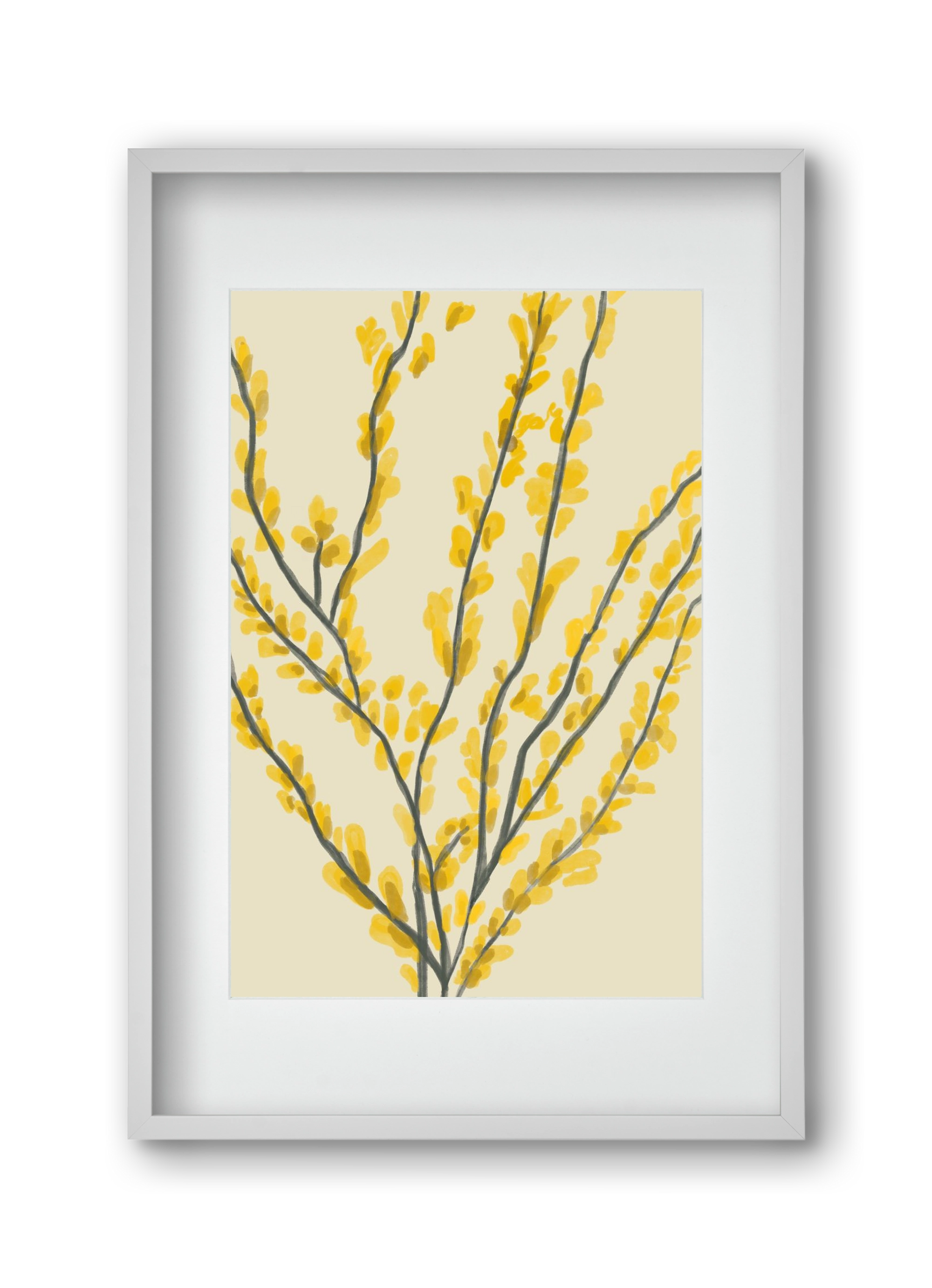 Cadaqués , 30x45 cm (20x30 cm), Fehér keret, paszpartuval