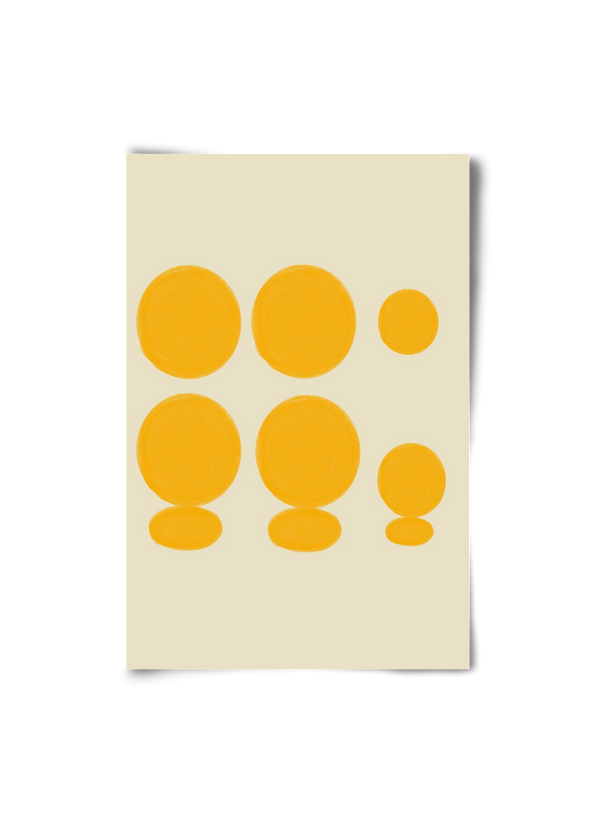 Yellow dots , 20x30 cm, Keret nélkül