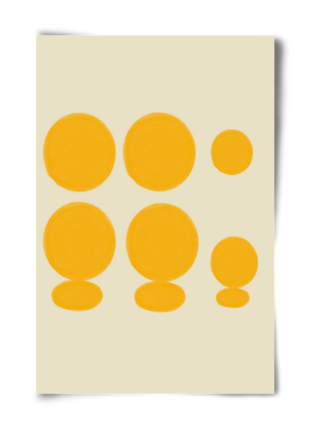 Yellow dots , 40x60 cm, Keret nélkül