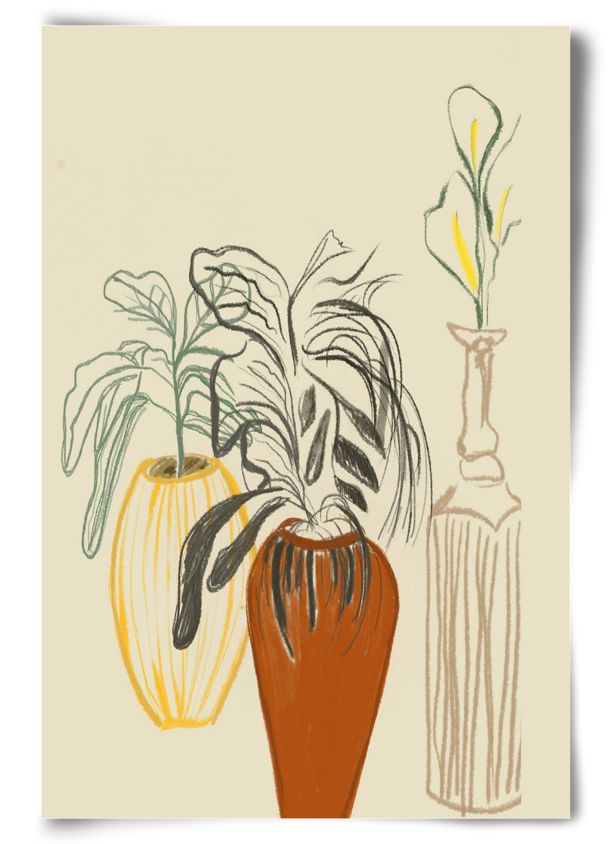 Les Vases , 60x90 cm, Keret nélkül