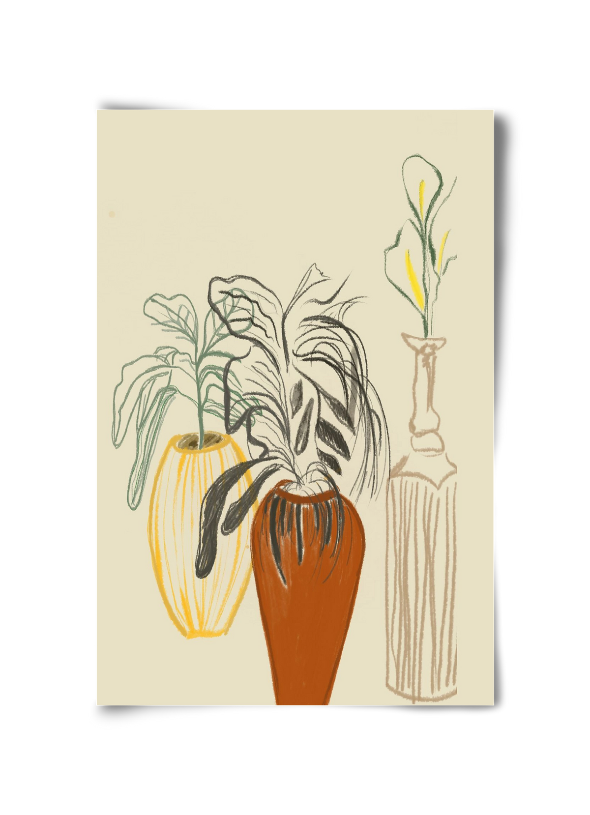 Les Vases , 30x45 cm, Keret nélkül