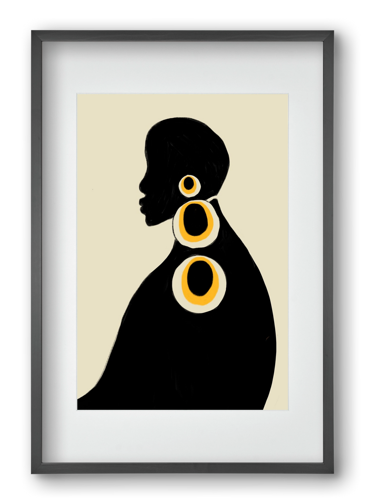 Adé, 40x60 cm (30x45 cm), Fekete keret, paszpartuval