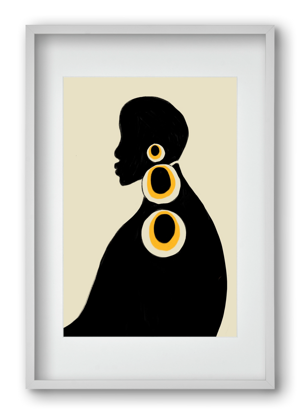 Adé, 40x60 cm (30x45 cm), Fehér keret, paszpartuval