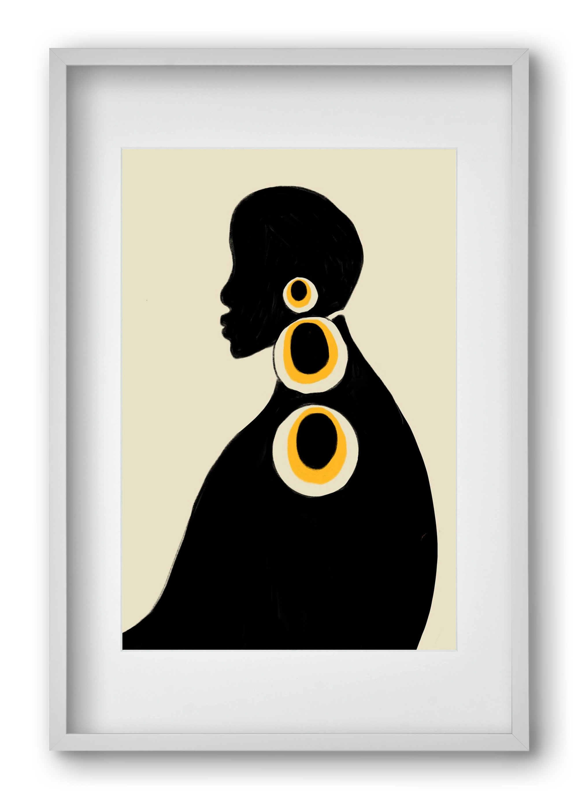 Adé, 40x60 cm (30x45 cm), Fehér keret, paszpartuval