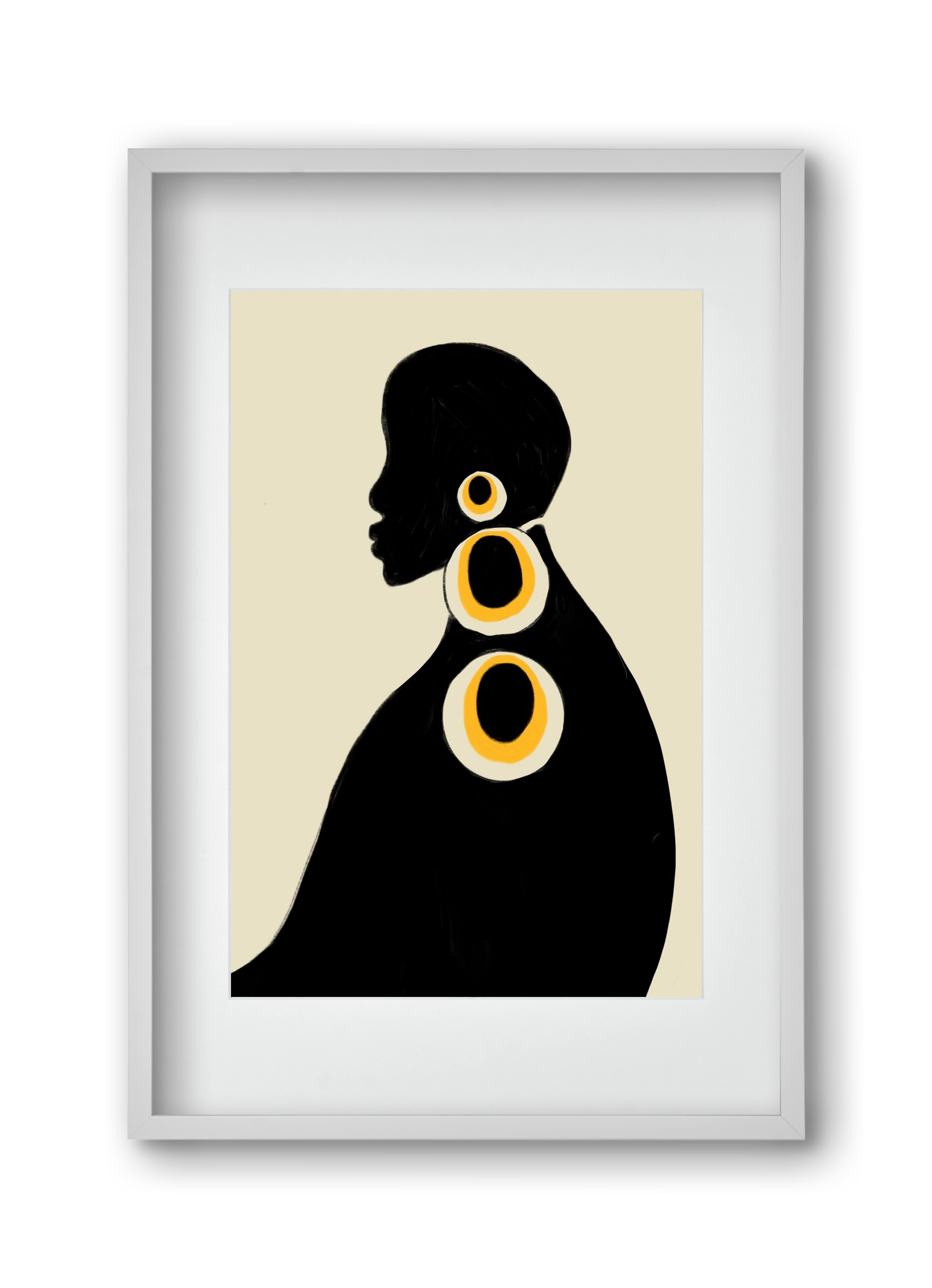 Adé, 30x45 cm (20x30 cm), Fehér keret, paszpartuval