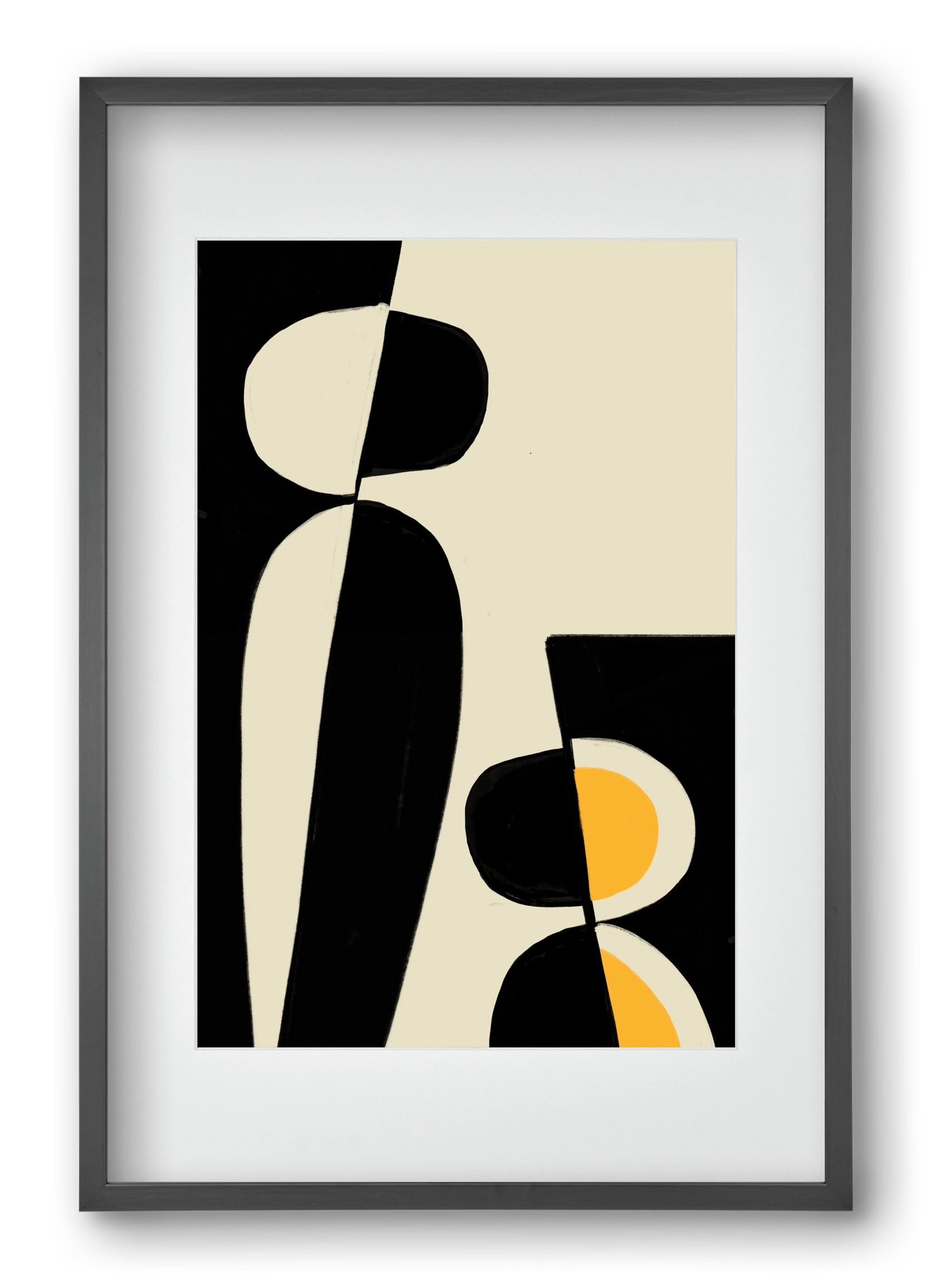 Cala , 40x60 cm (30x45 cm), Fekete keret, paszpartuval