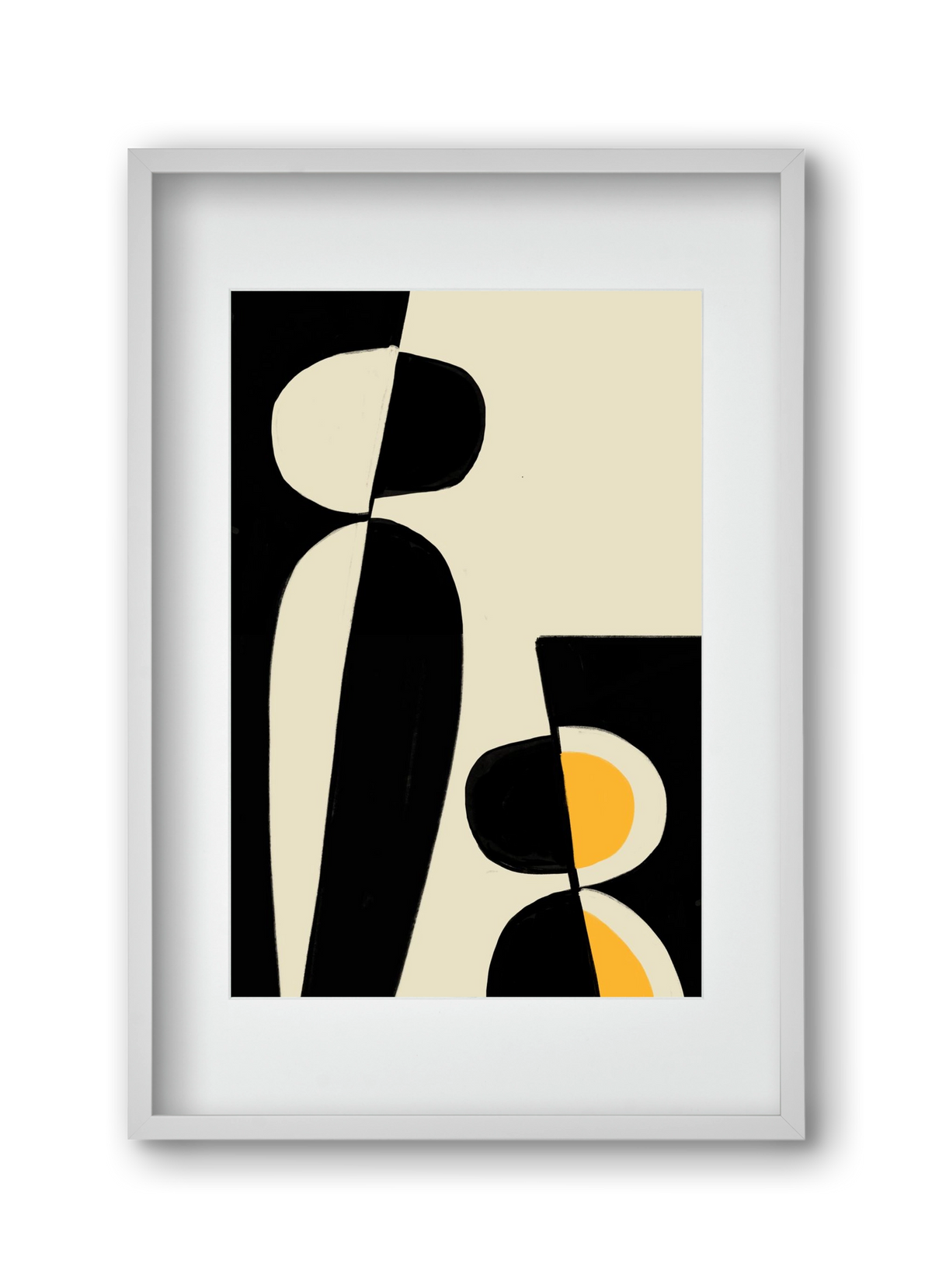 Cala , 30x45 cm (20x30 cm), Fehér keret, paszpartuval