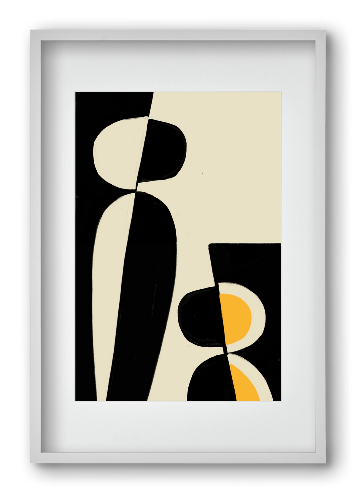 Cala , 40x60 cm (30x45 cm), Fehér keret, paszpartuval