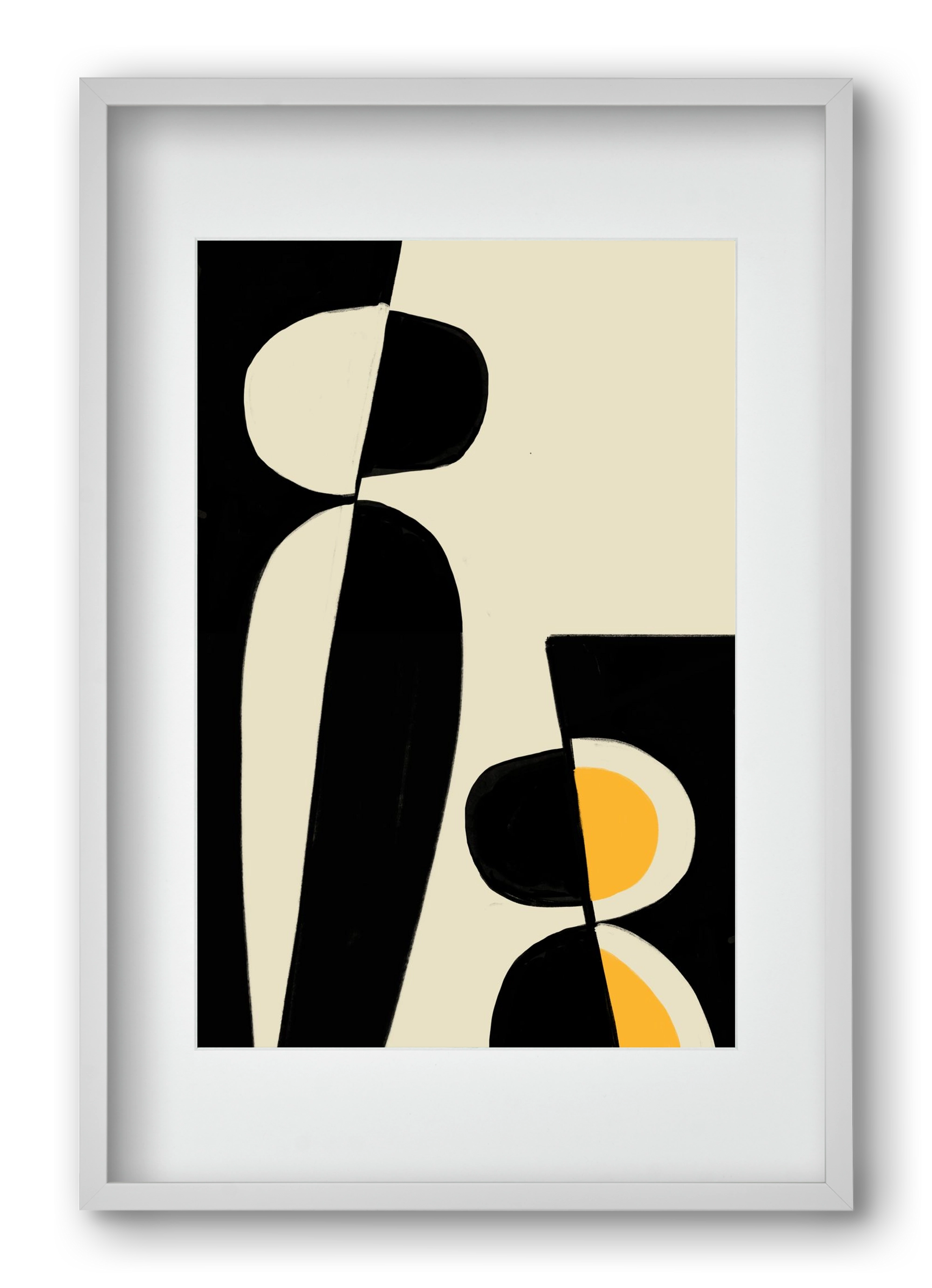 Cala , 40x60 cm (30x45 cm), Fehér keret, paszpartuval