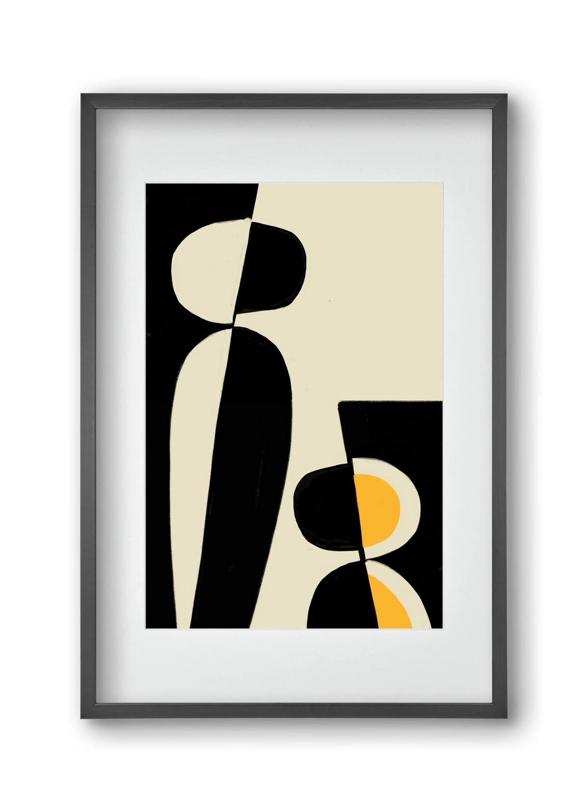 Cala , 30x45 cm (20x30 cm), Fekete keret, paszpartuval