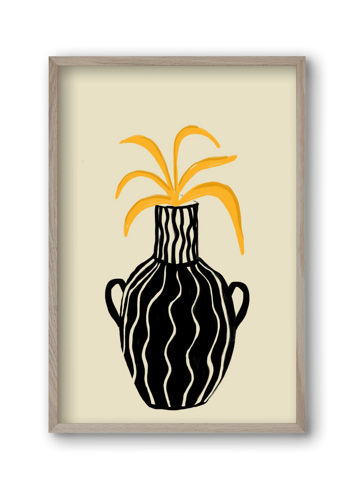 Amphore , 30x45 cm (30x45 cm), Tölgy keret