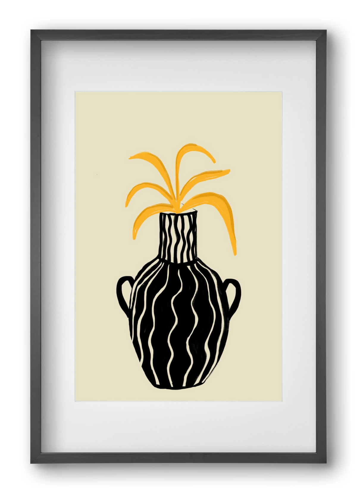 Amphore , 40x60 cm (30x45 cm), Fekete keret, paszpartuval