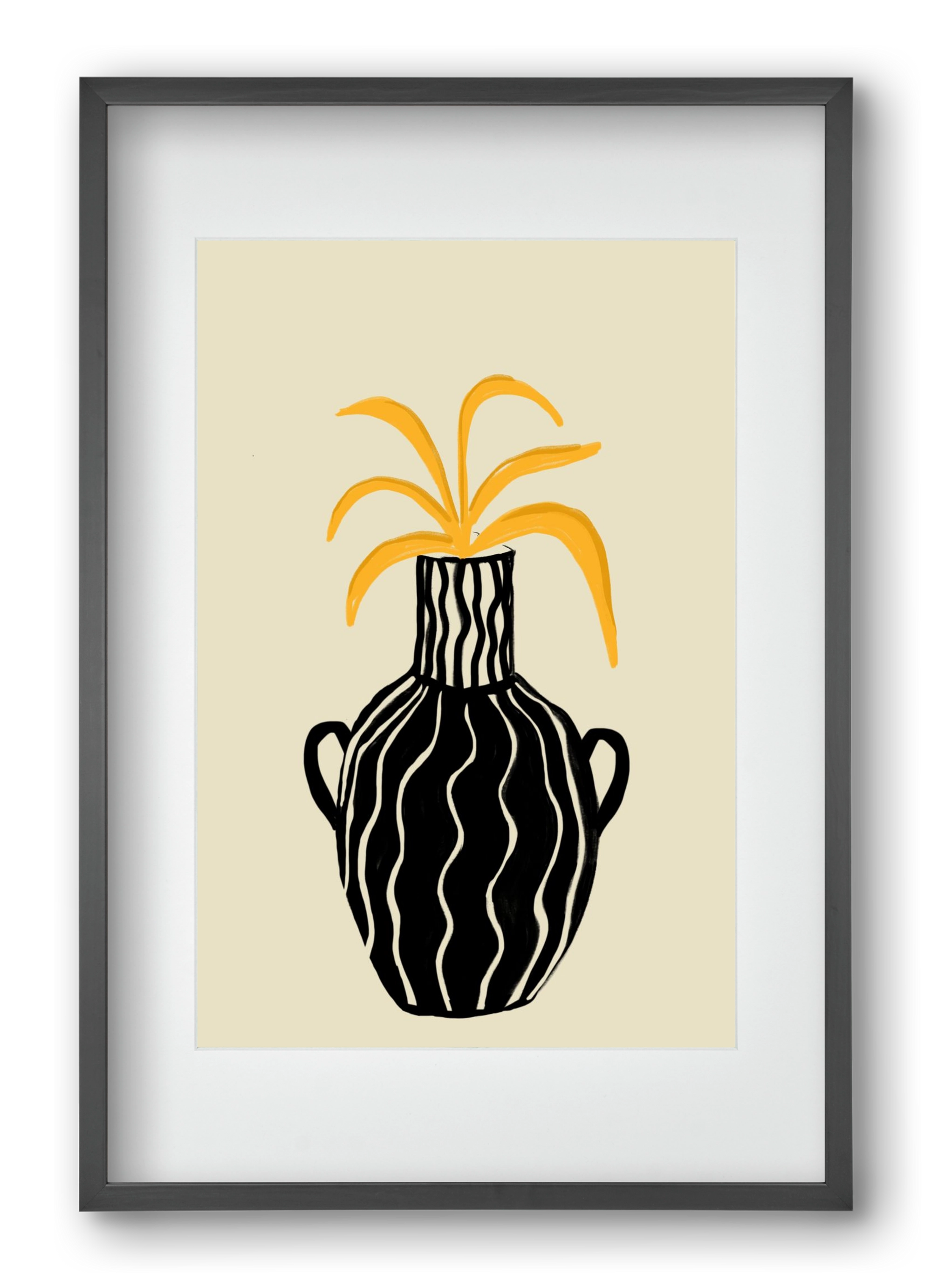 Amphore , 40x60 cm (30x45 cm), Fekete keret, paszpartuval