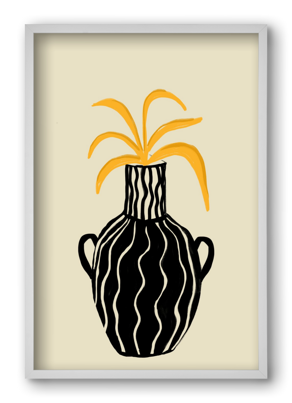 Amphore , 40x60 cm (40x60 cm), Fehér keret