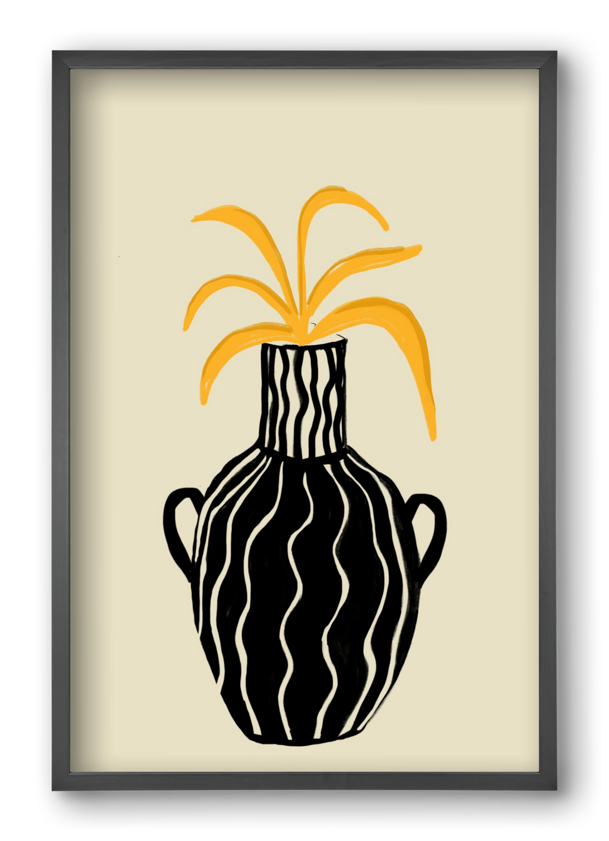 Amphore , 40x60 cm (40x60 cm), Fekete keret