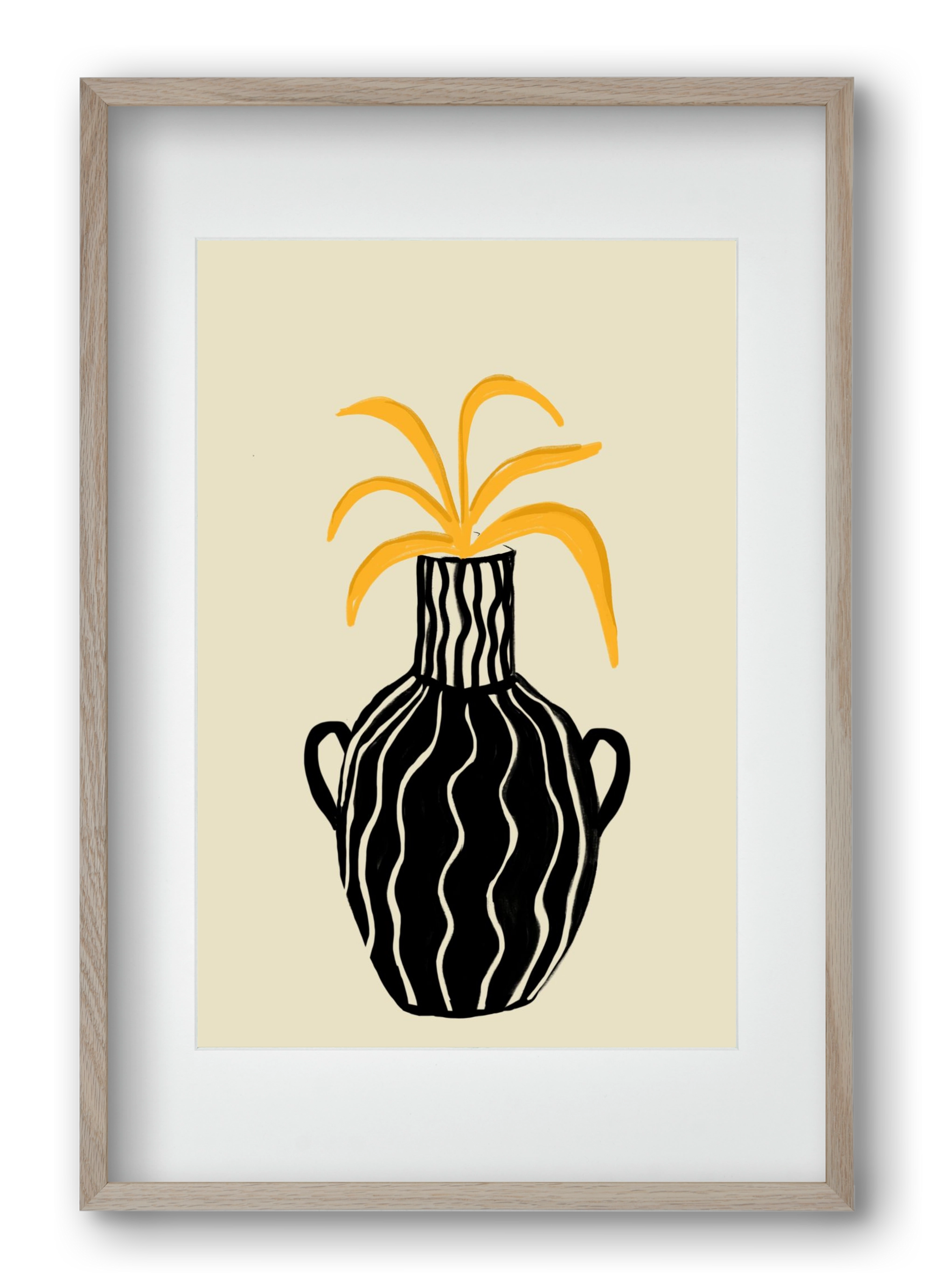 Amphore , 40x60 cm (30x45 cm), Tölgy keret, paszpartuval