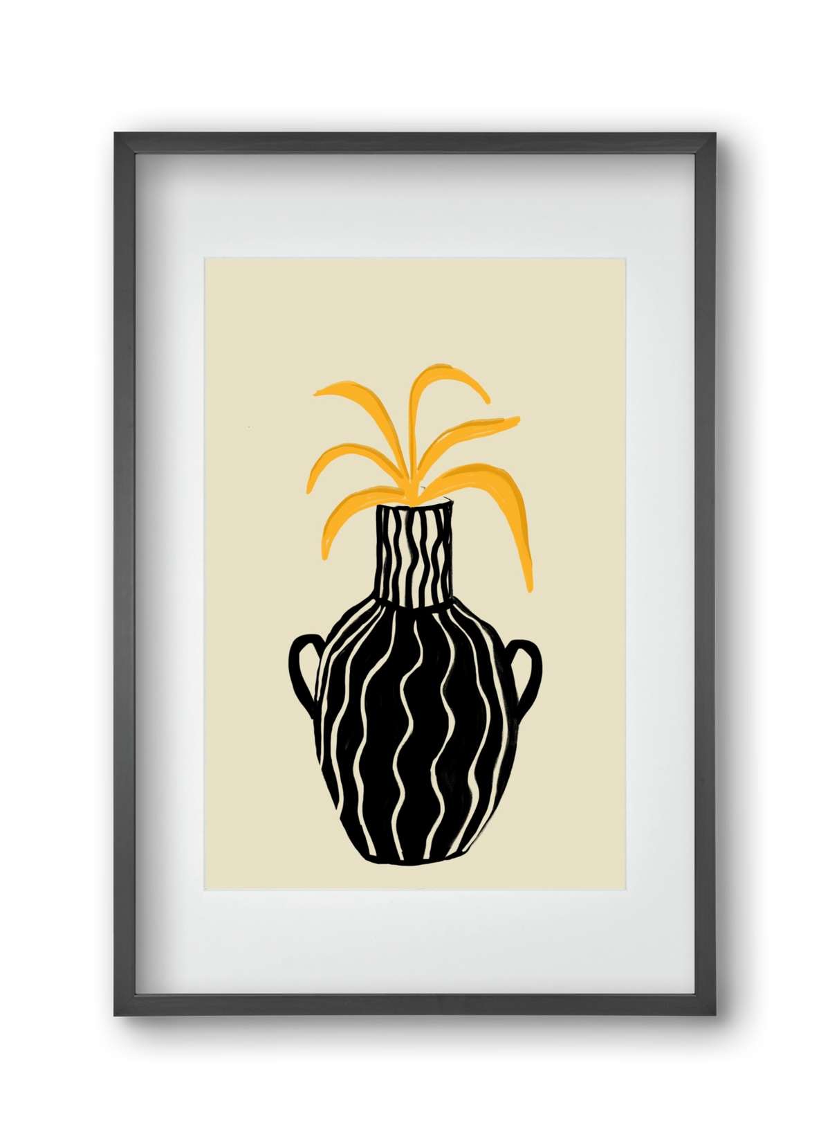 Amphore , 30x45 cm (20x30 cm), Fekete keret, paszpartuval