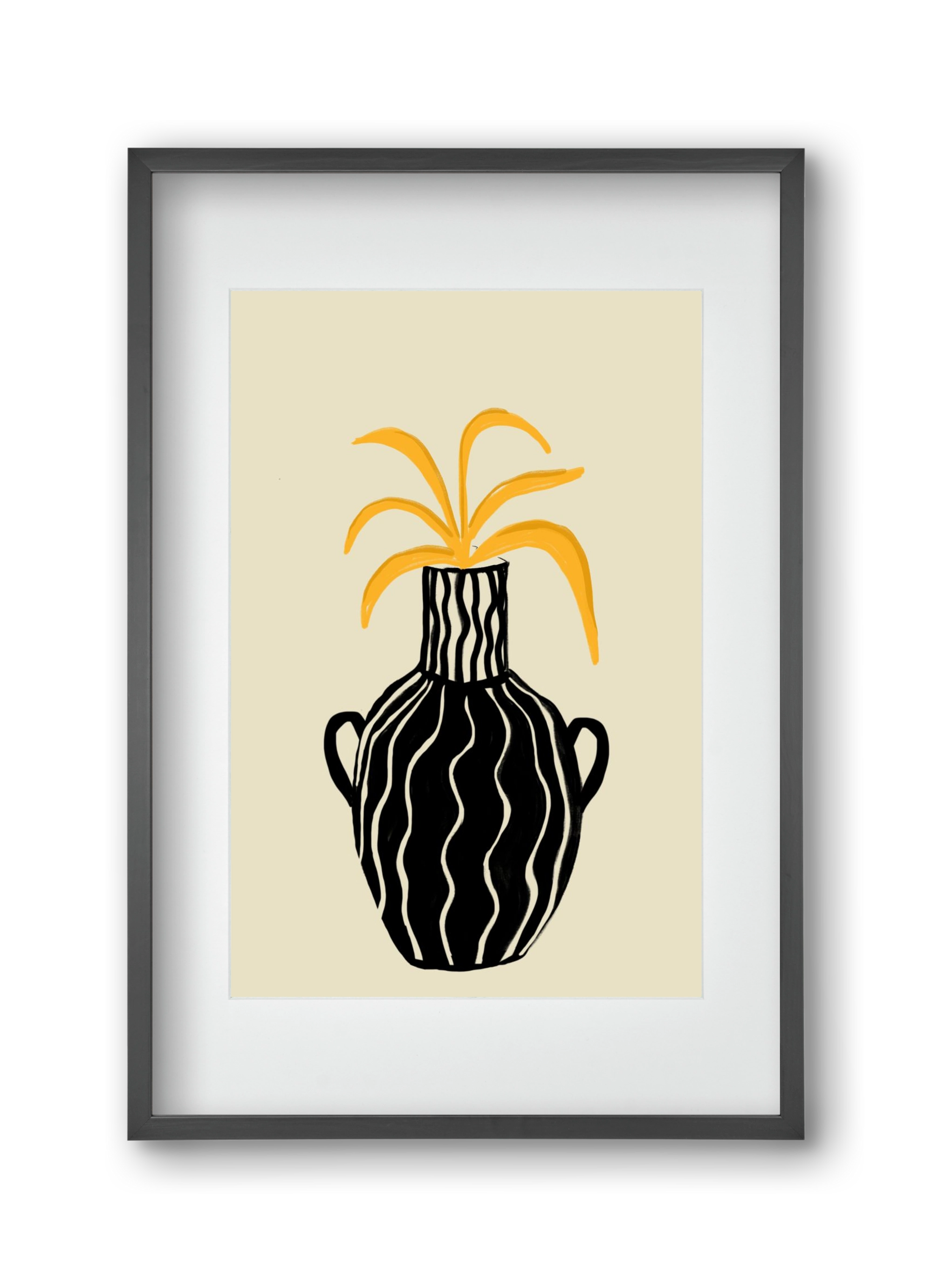 Amphore , 30x45 cm (20x30 cm), Fekete keret, paszpartuval