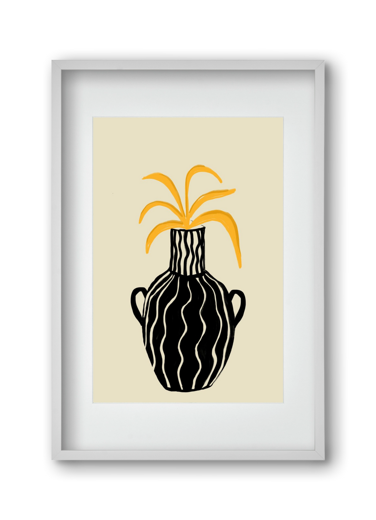 Amphore , 30x45 cm (20x30 cm), Fehér keret, paszpartuval