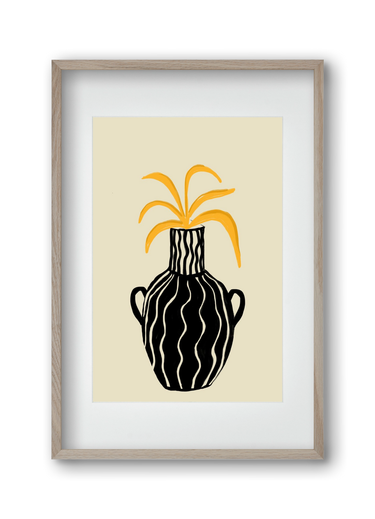 Amphore , 30x45 cm (20x30 cm), Tölgy keret, paszpartuval