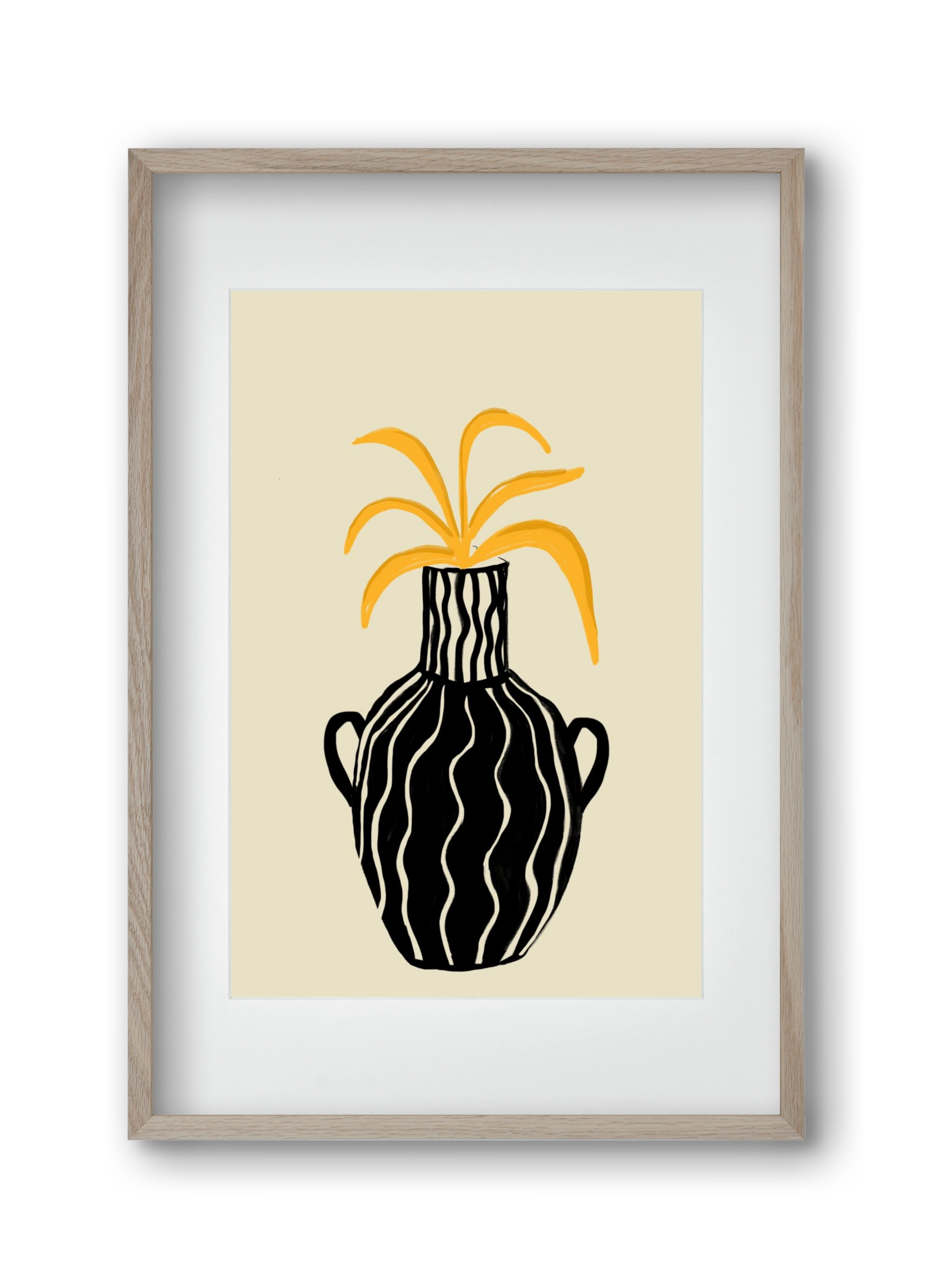 Amphore , 30x45 cm (20x30 cm), Tölgy keret, paszpartuval