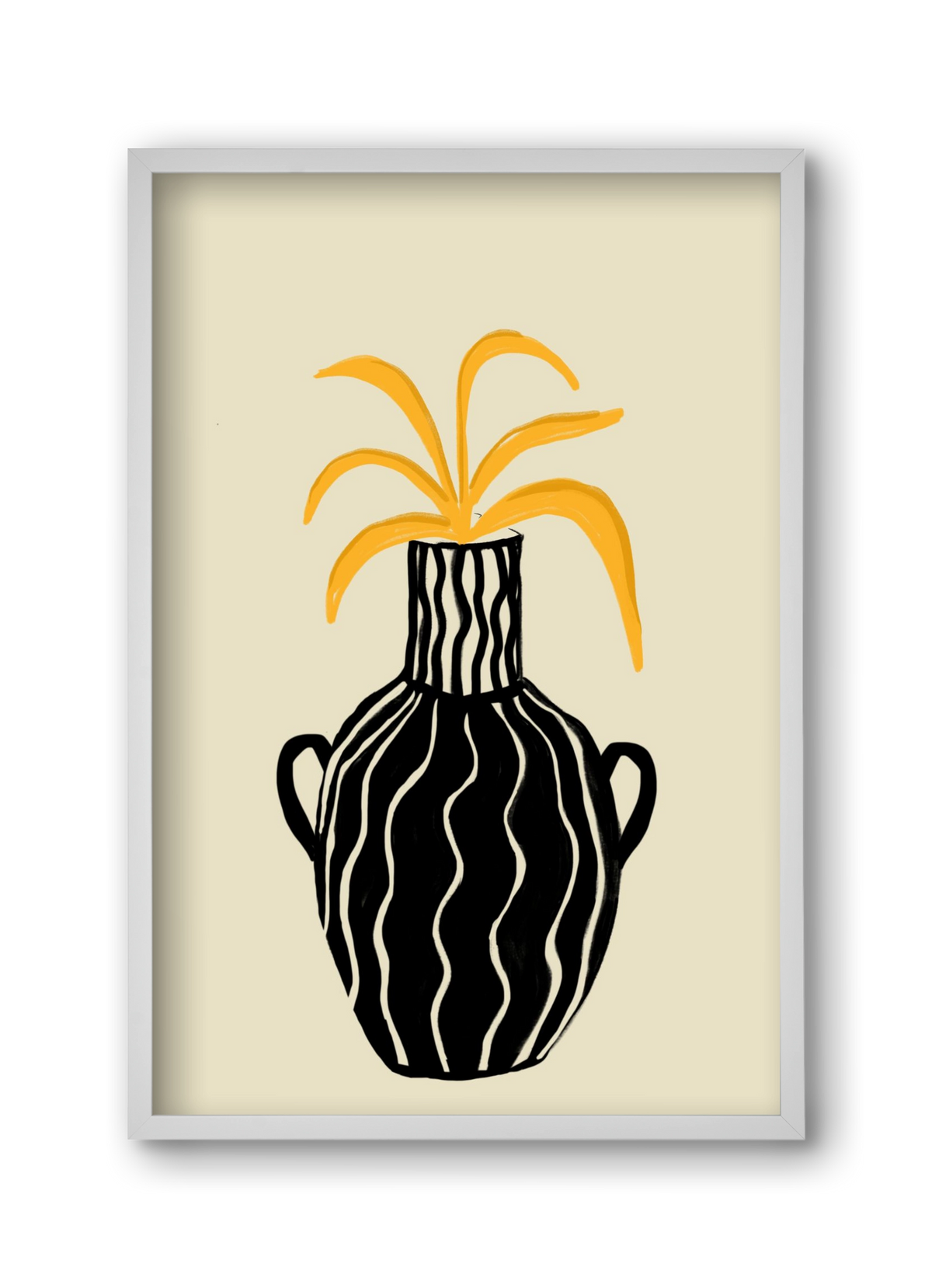 Amphore , 30x45 cm (30x45 cm), Fehér keret