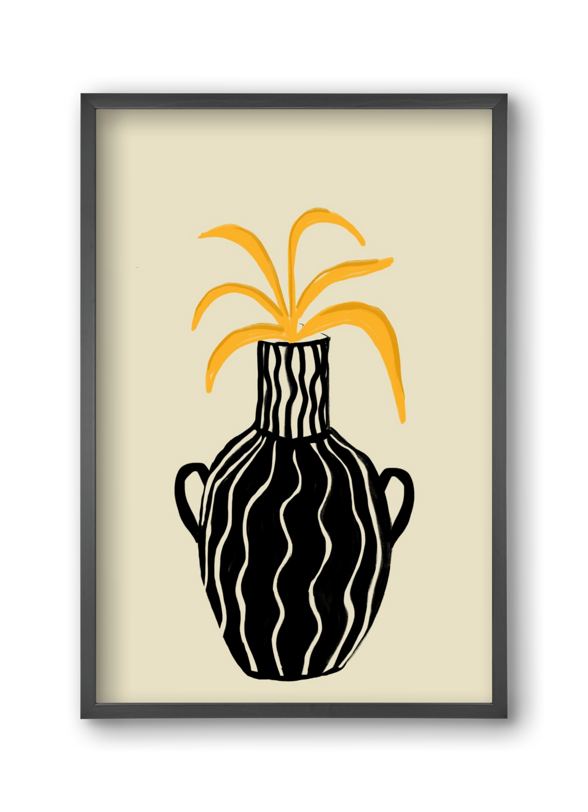 Amphore , 30x45 cm (30x45 cm), Fekete keret