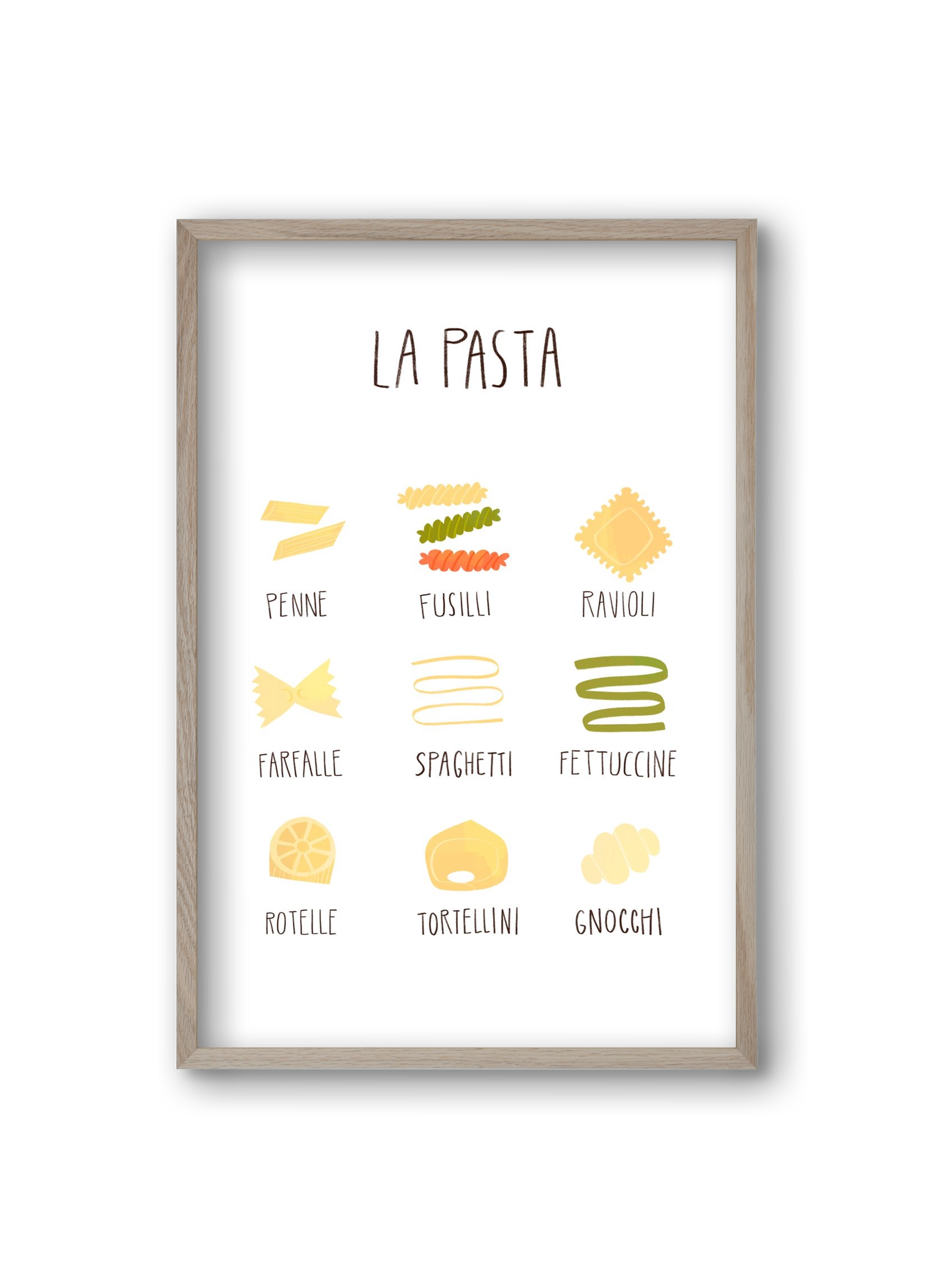 La Pasta, 20x30 cm (20x30 cm), Tölgy keret