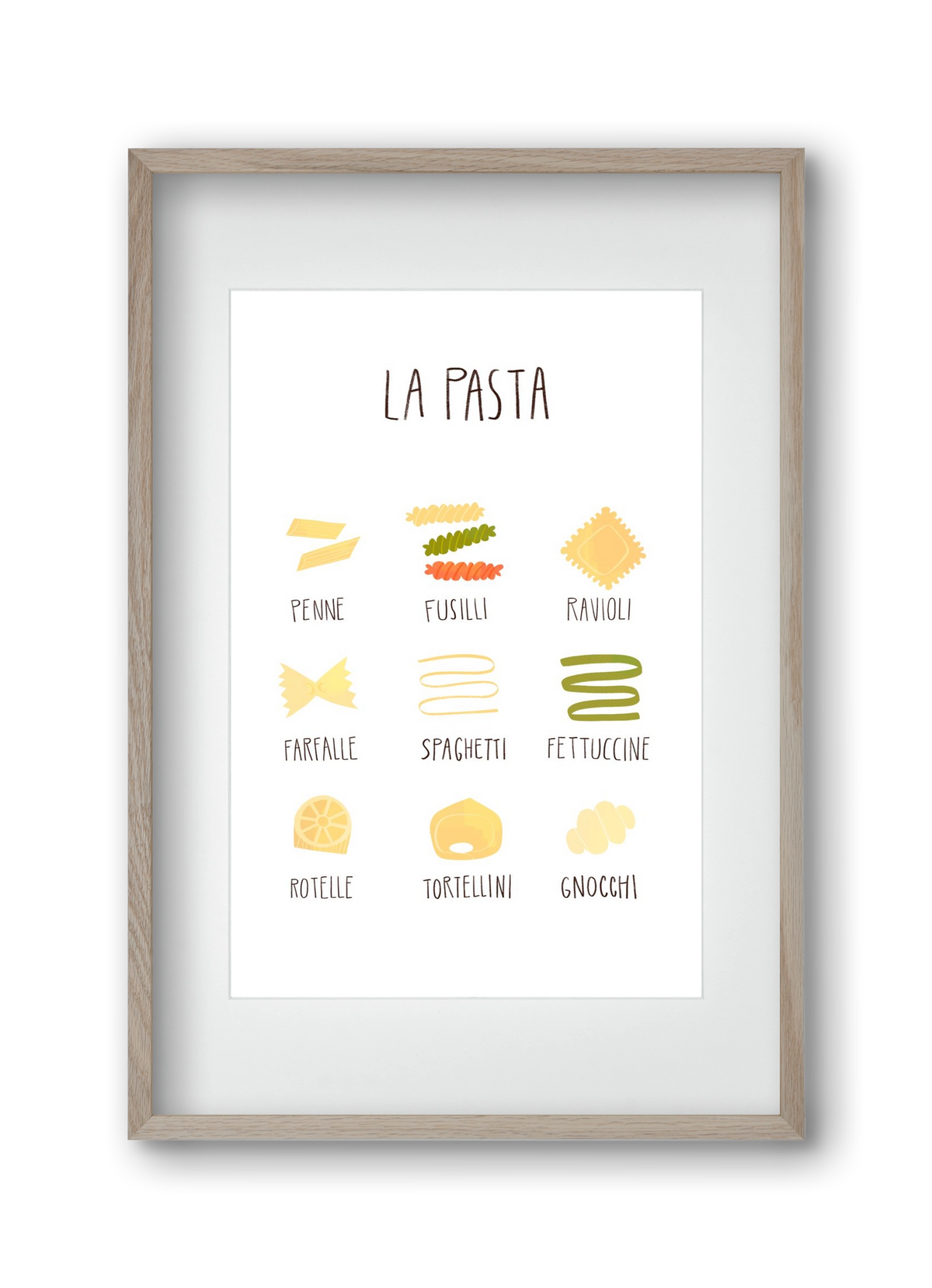 La Pasta, 30x45 cm (20x30 cm), Tölgy keret, paszpartuval