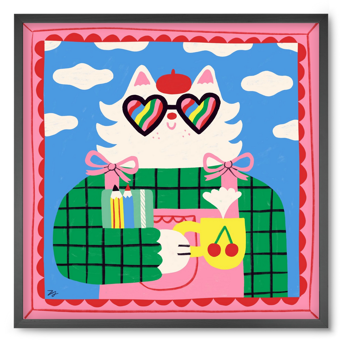 This Gonna be a Good Day, 50x50 cm (50x50 cm), Fekete keret