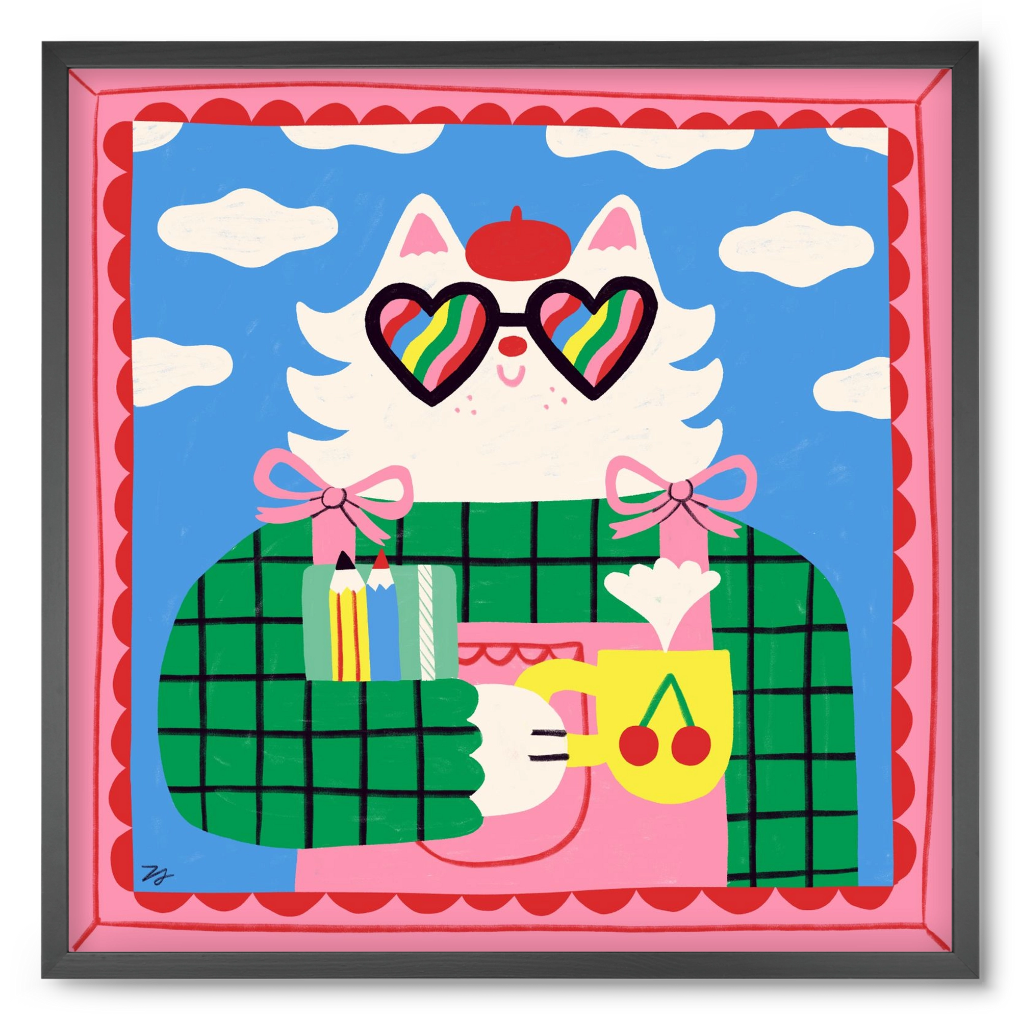 This Gonna be a Good Day, 50x50 cm (50x50 cm), Fekete keret