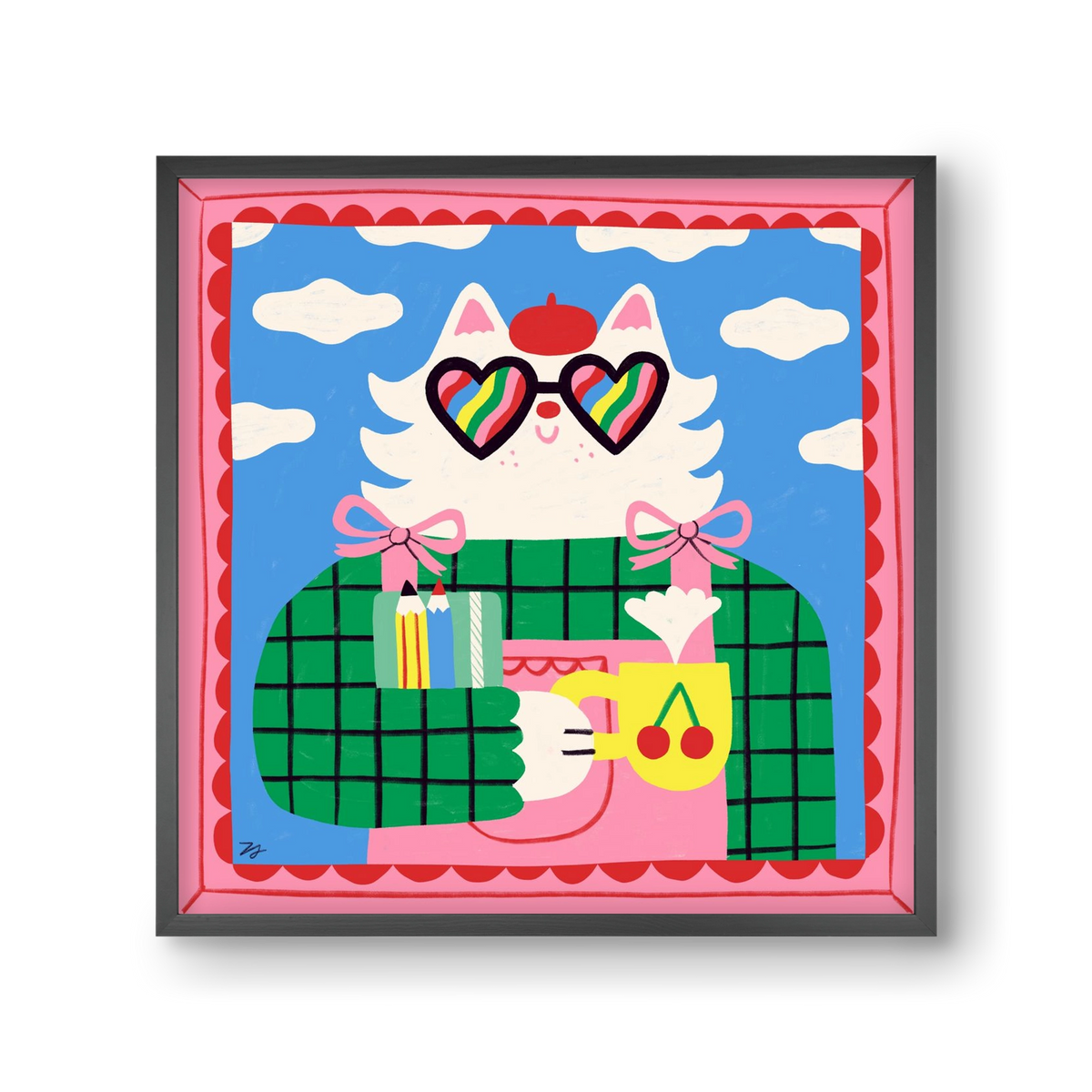 This Gonna be a Good Day, 30x30 cm (30x30 cm), Fekete keret