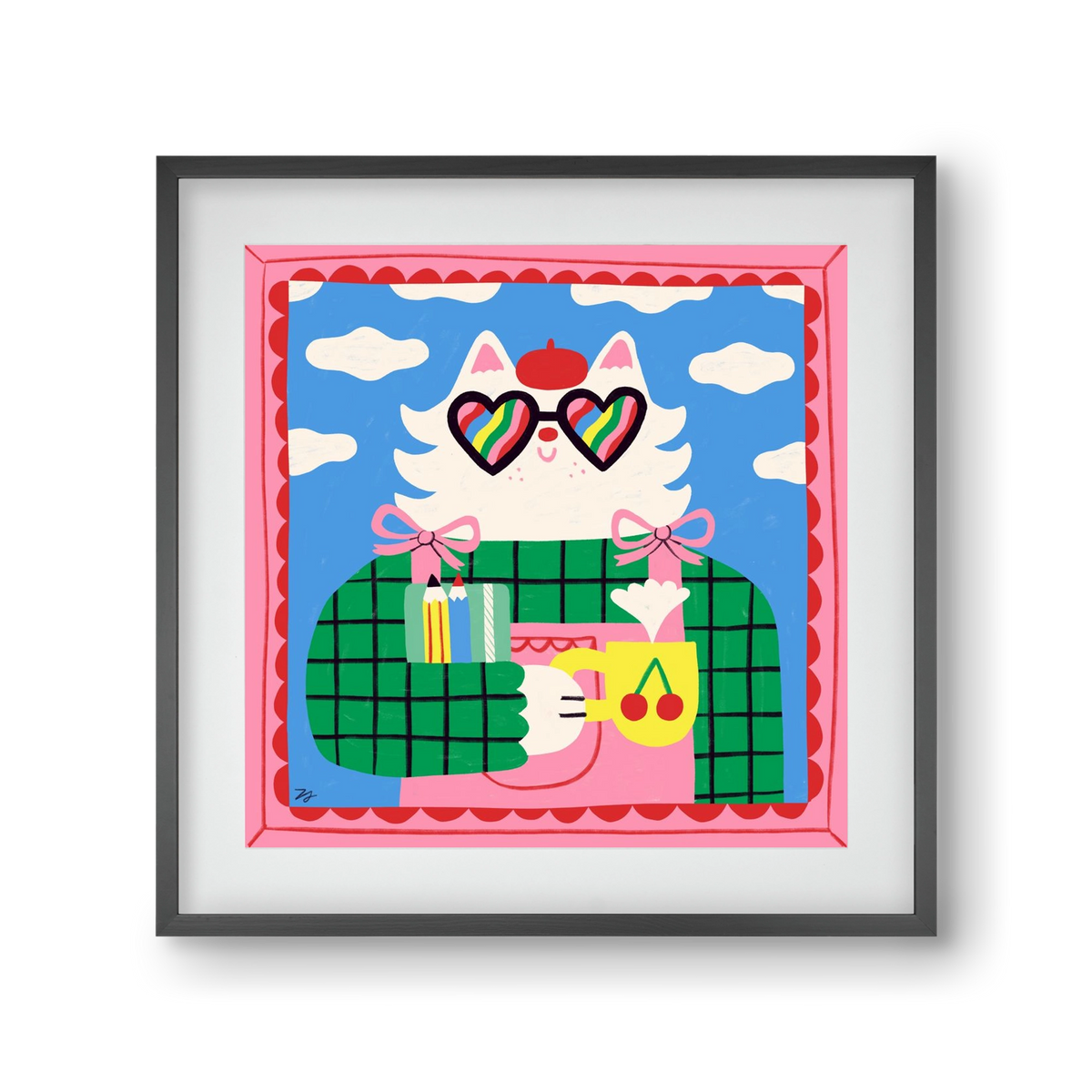 This Gonna be a Good Day, 30x30 cm (20x20 cm), Fekete keret, paszpartuval