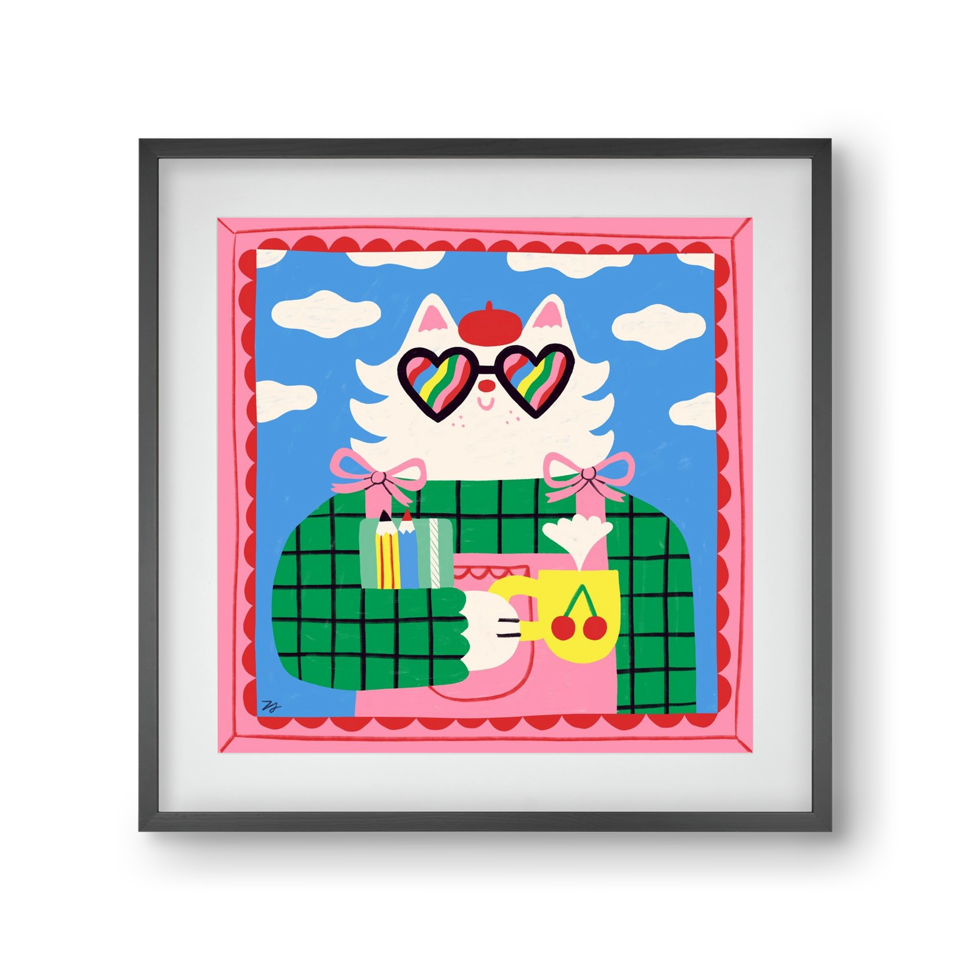 This Gonna be a Good Day, 30x30 cm (20x20 cm), Fekete keret, paszpartuval