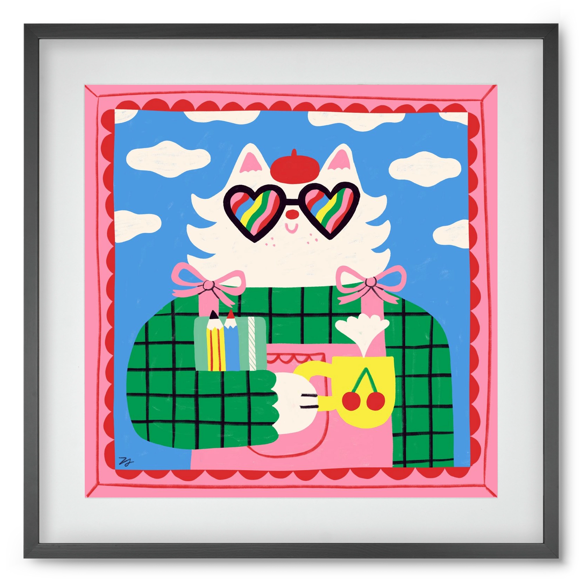 This Gonna be a Good Day, 50x50 cm (40x40 cm), Fekete keret, paszpartuval