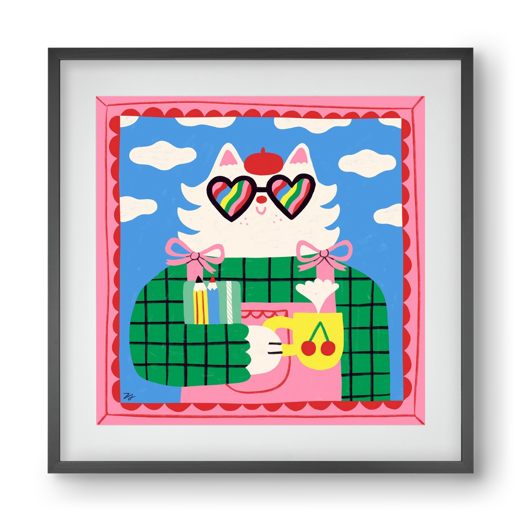 This Gonna be a Good Day, 40x40 cm (30x30 cm), Fekete keret, paszpartuval