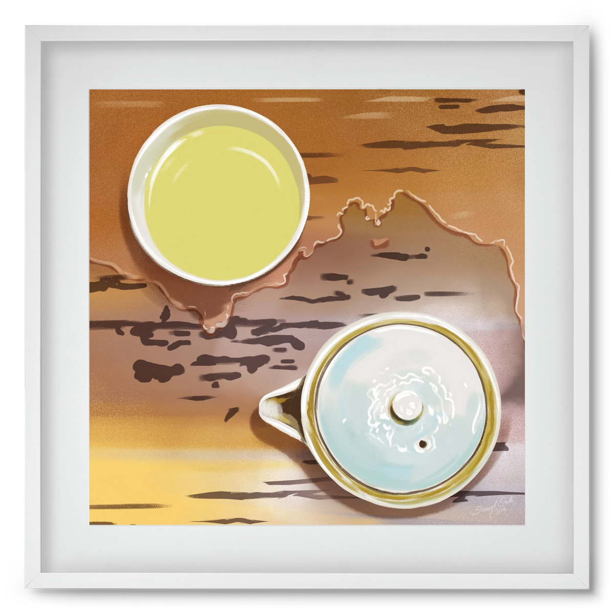 Navigáció, 50x50 cm (40x40 cm), Fehér keret, paszpartuval