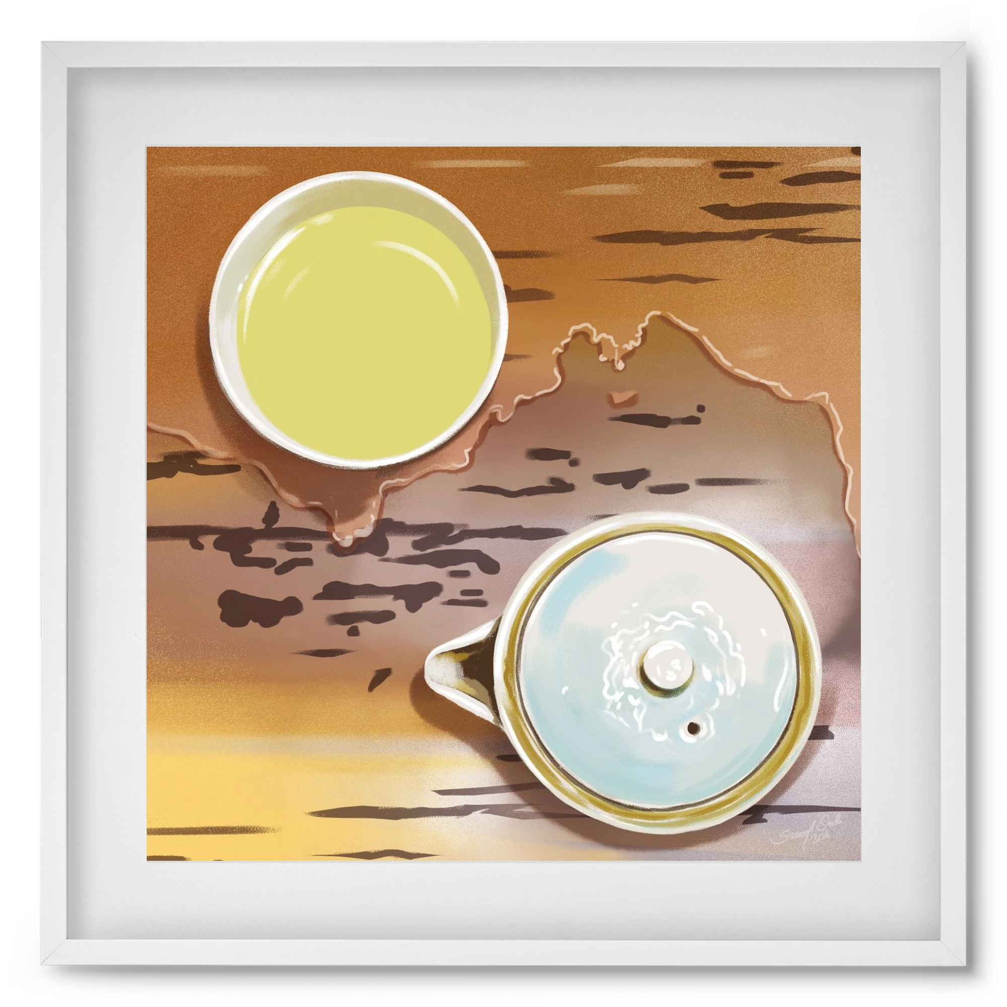 Navigáció, 50x50 cm (40x40 cm), Fehér keret, paszpartuval