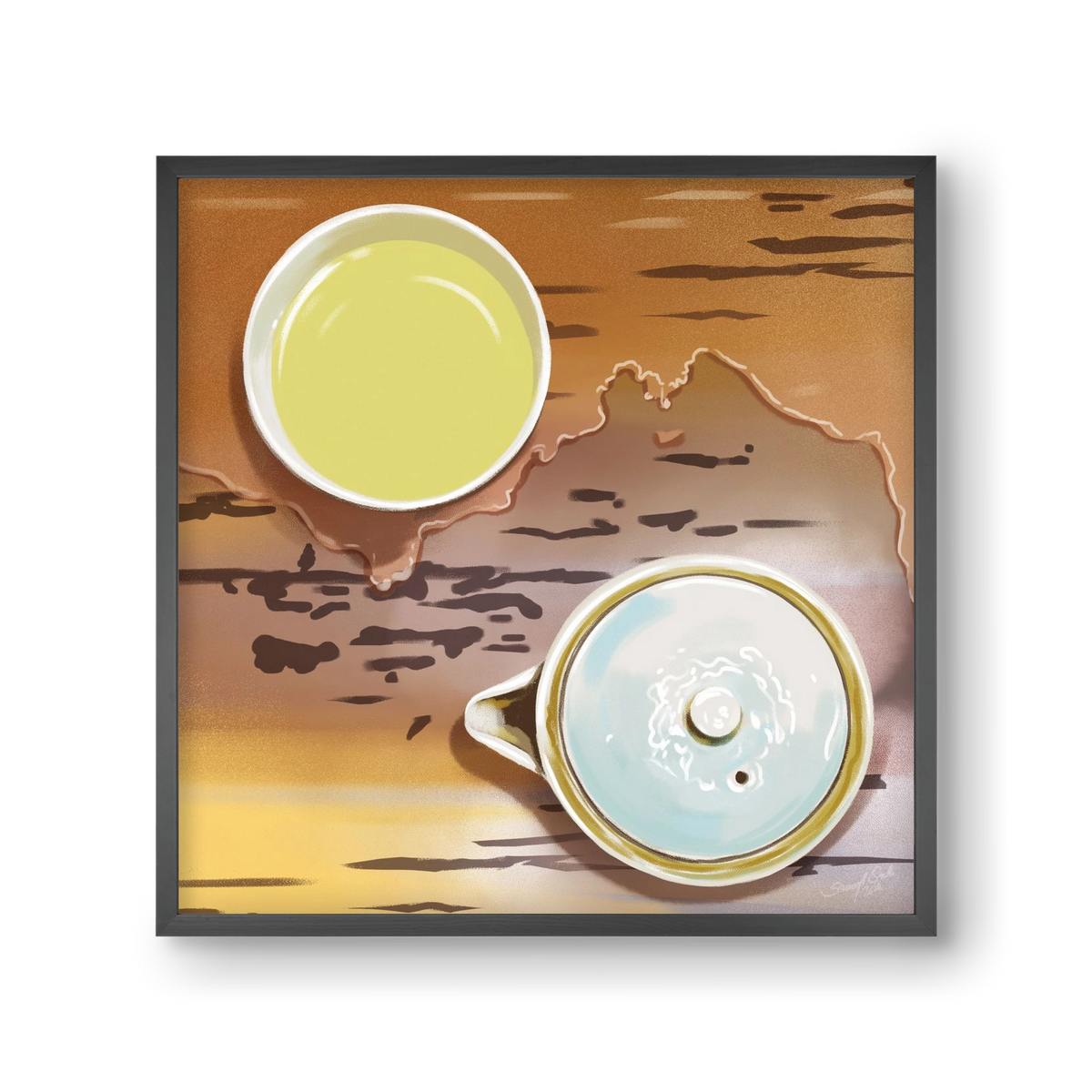 Navigáció, 30x30 cm (30x30 cm), Fekete keret