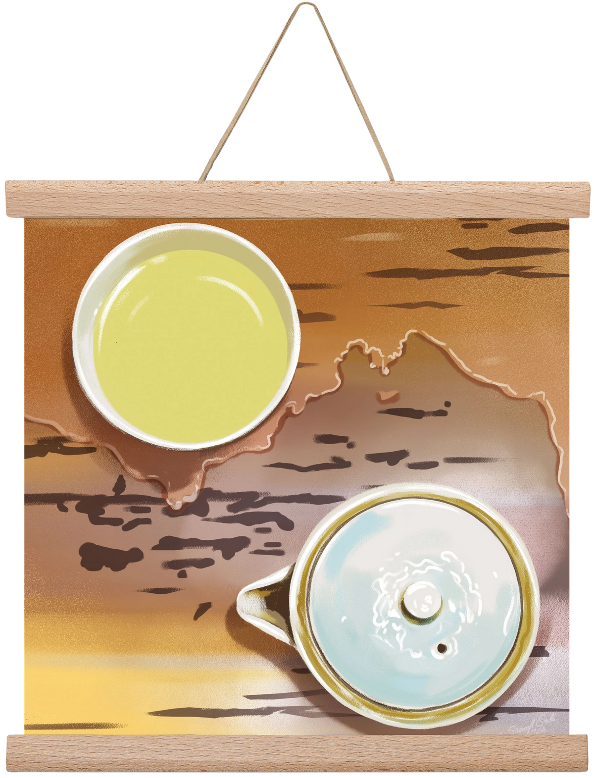 Navigáció, 30x30 cm (30x30 cm), Tölgy akasztó