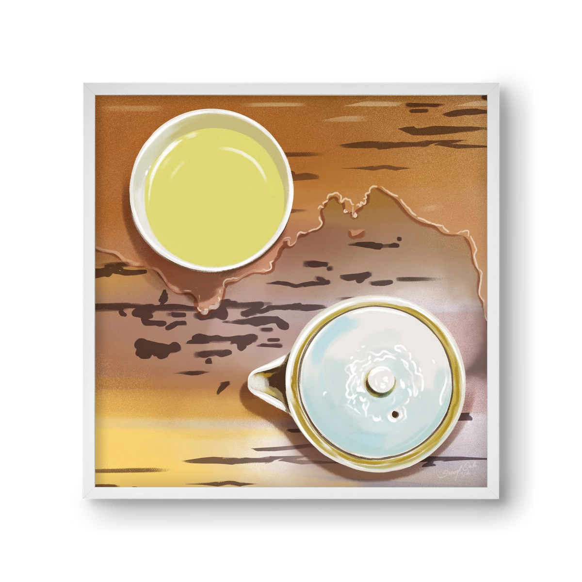 Navigáció, 30x30 cm (30x30 cm), Fehér keret