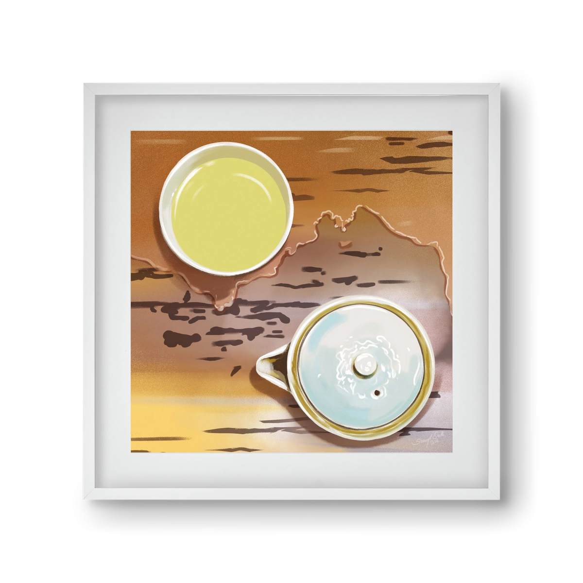 Navigáció, 30x30 cm (20x20 cm), Fehér keret, paszpartuval