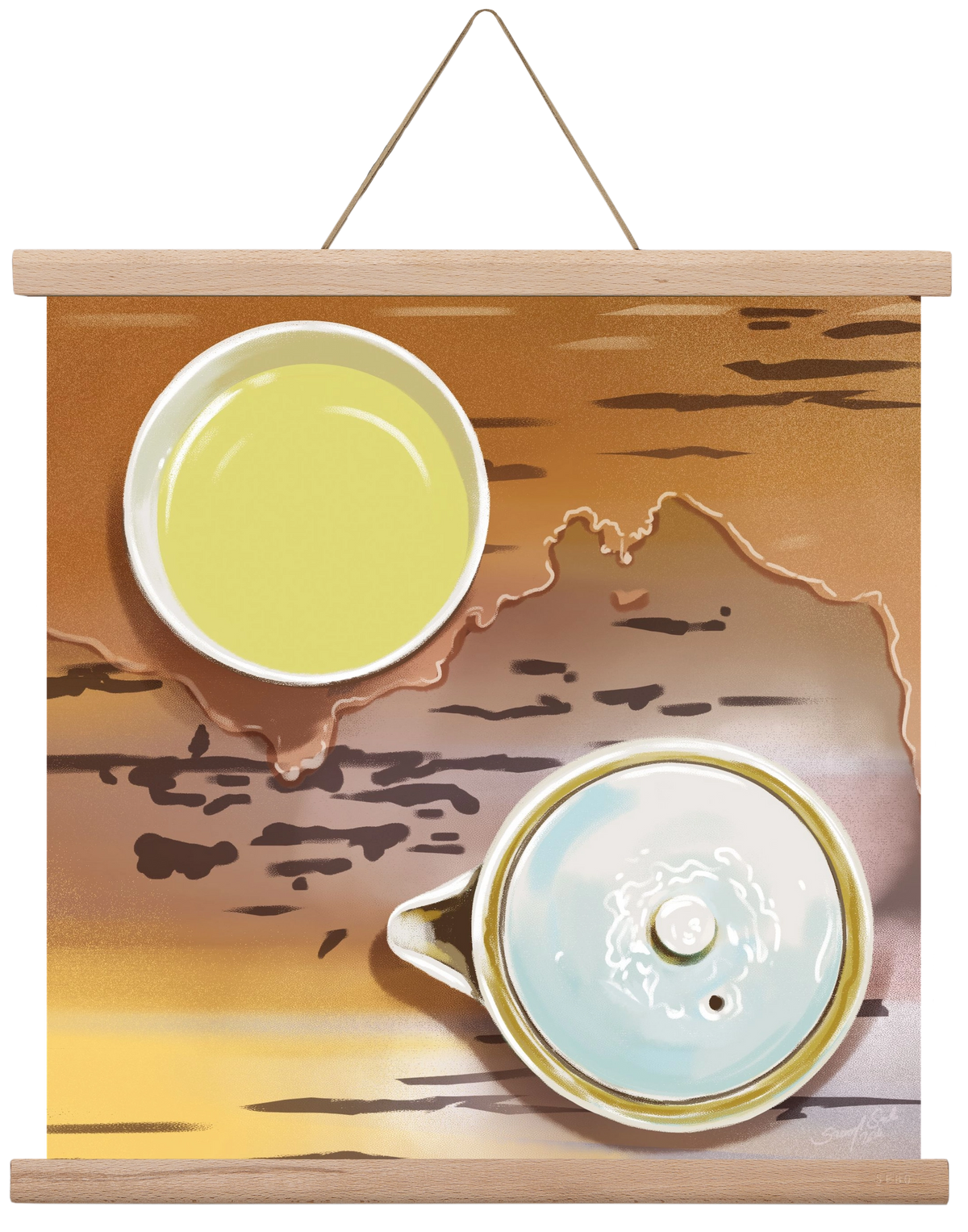 Navigáció, 40x40 cm (40x40 cm), Tölgy akasztó