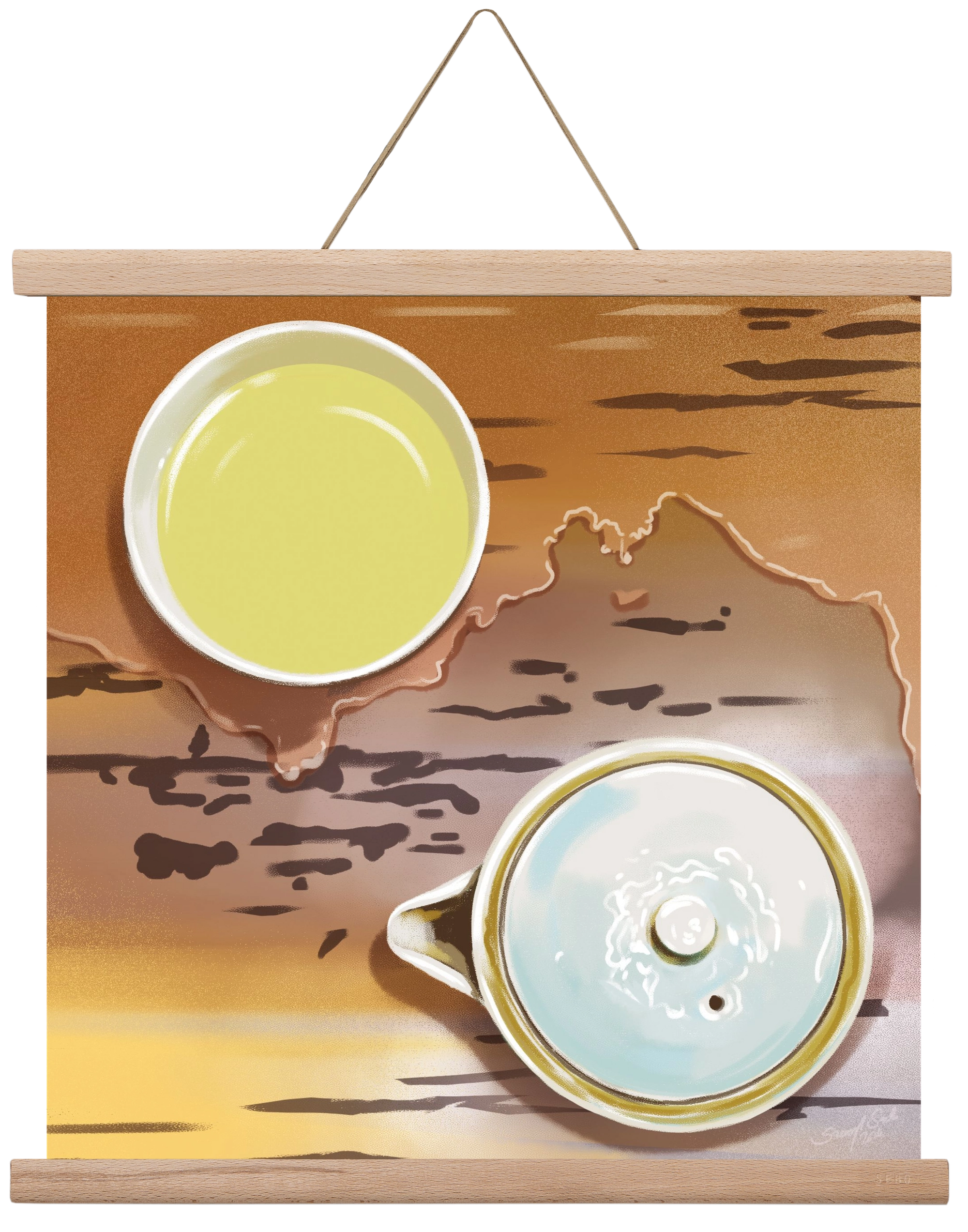 Navigáció, 40x40 cm (40x40 cm), Tölgy akasztó