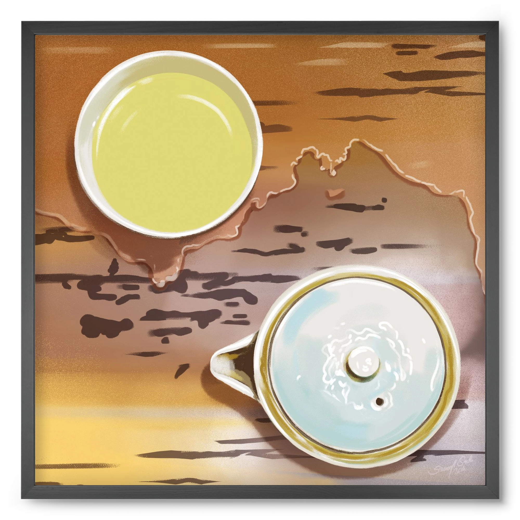 Navigáció, 50x50 cm (50x50 cm), Fekete keret