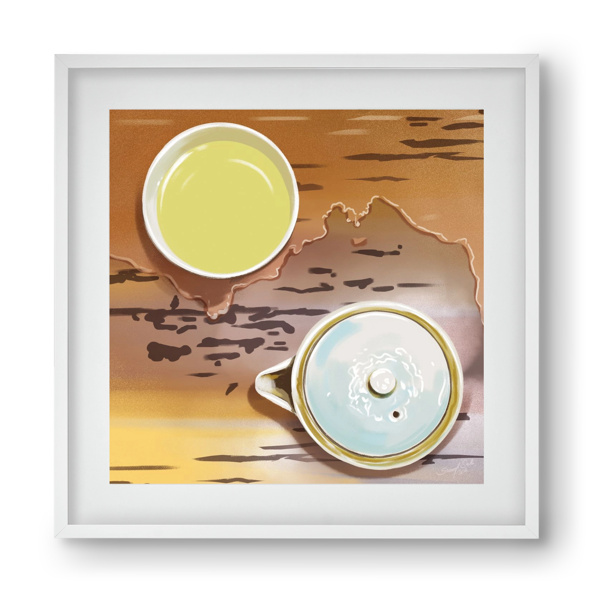 Navigáció, 40x40 cm (30x30 cm), Fehér keret, paszpartuval