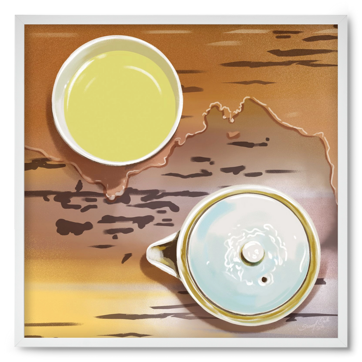 Navigáció, 50x50 cm (50x50 cm), Fehér keret