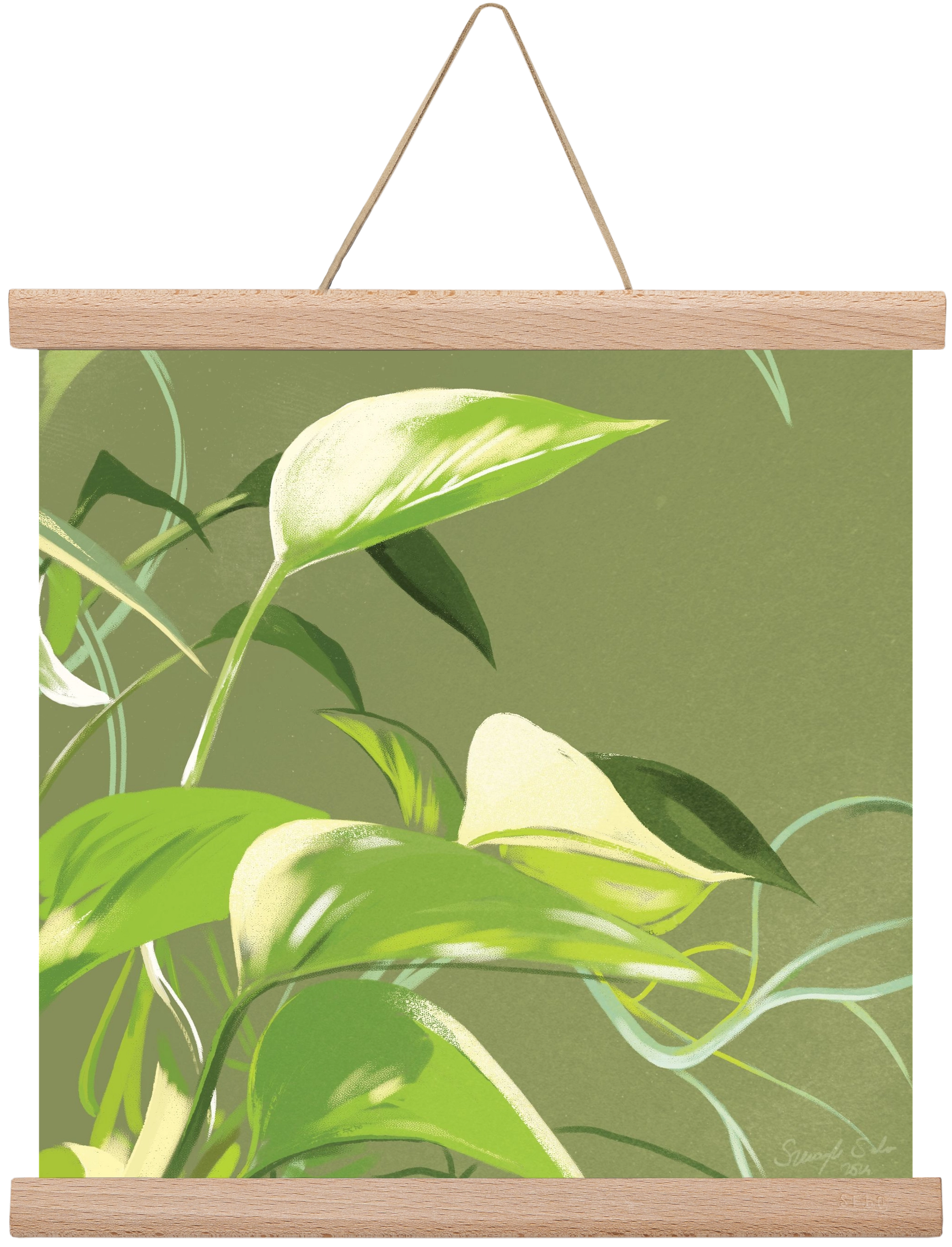 Útvonalak II., 30x30 cm (30x30 cm), Tölgy akasztó