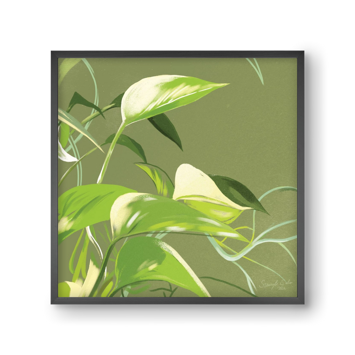 Útvonalak II., 30x30 cm (30x30 cm), Fekete keret